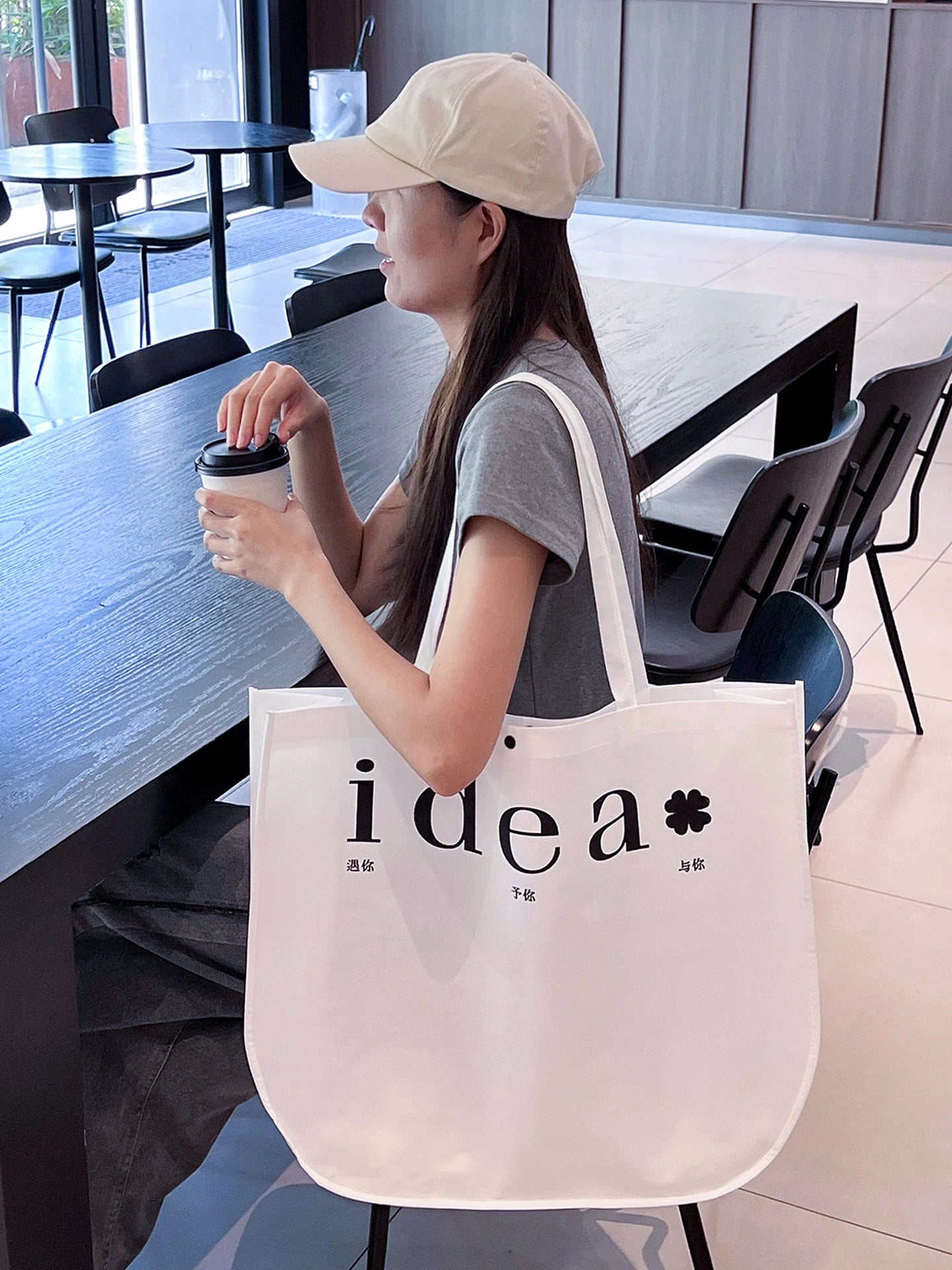 Crescent Stitched Non-Woven Tote Bags — 2 Styles product view 3