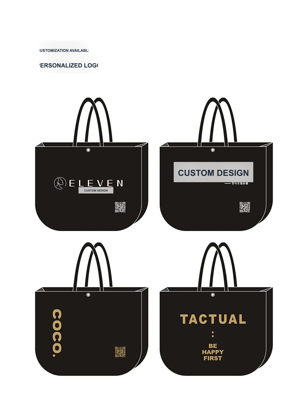 Crescent Stitched Non-Woven Tote Bags — 2 Styles product view 4