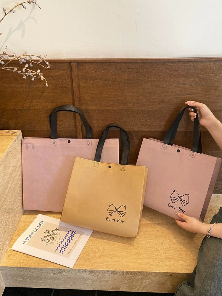 Custom non-woven tote bag size and color collection