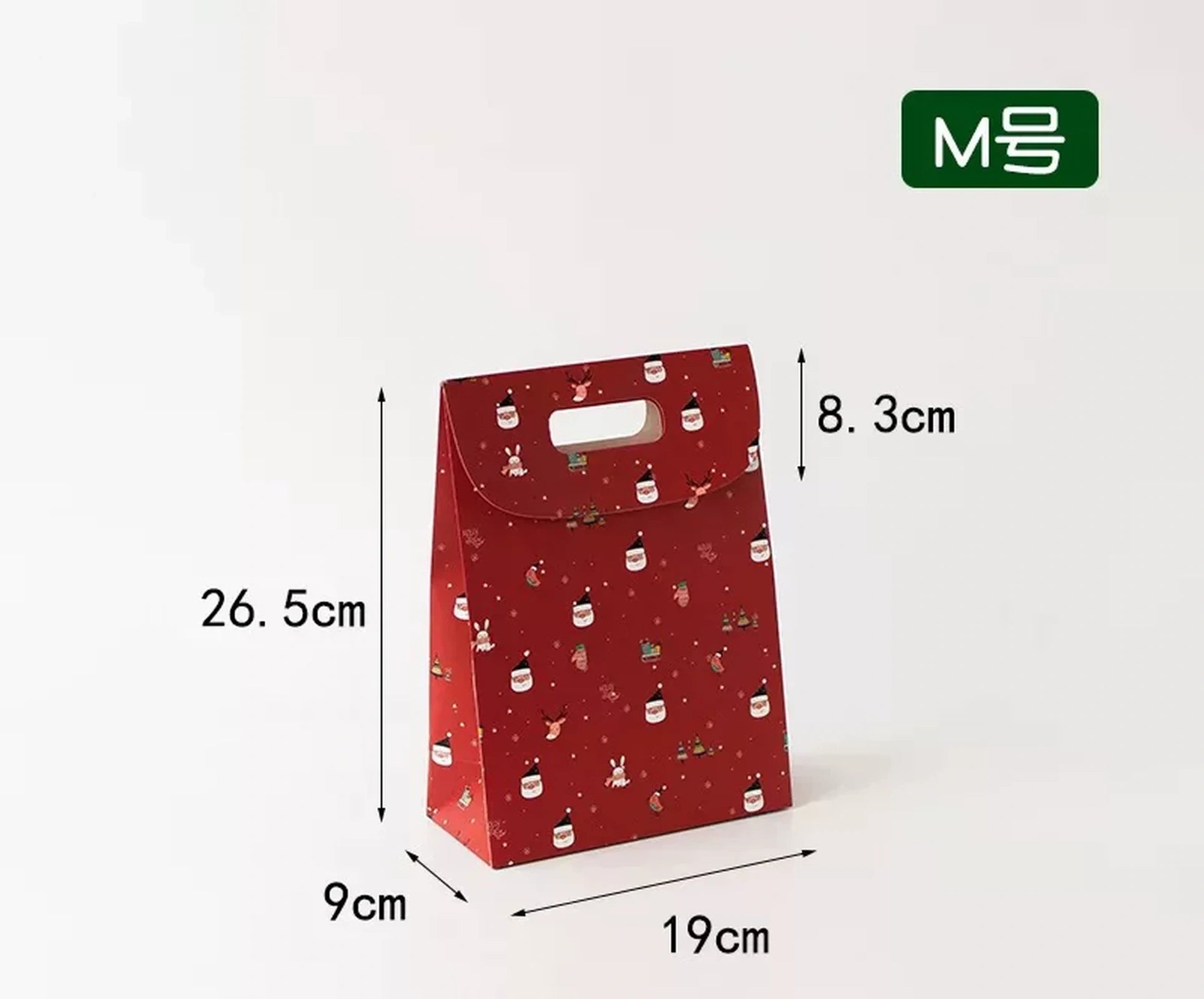 Die-Cut Handle Christmas Cardstock Gift Bags – ready-stock option