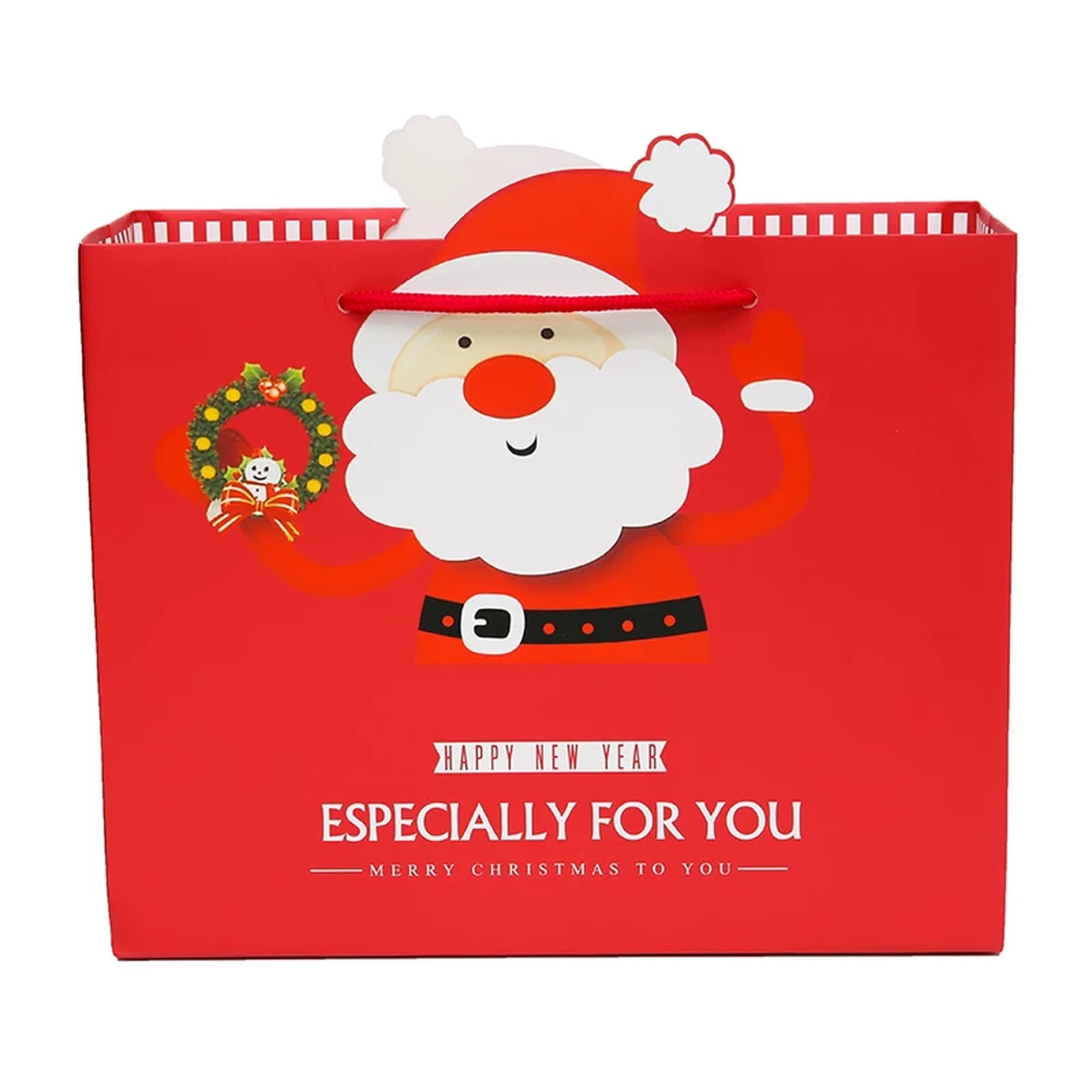 Die-Cut Handle Christmas Paper Gift Bags – selected style