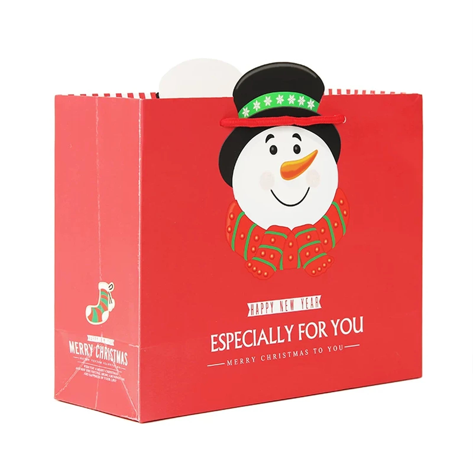 Die-Cut Handle Christmas Paper Gift Bags – selected style