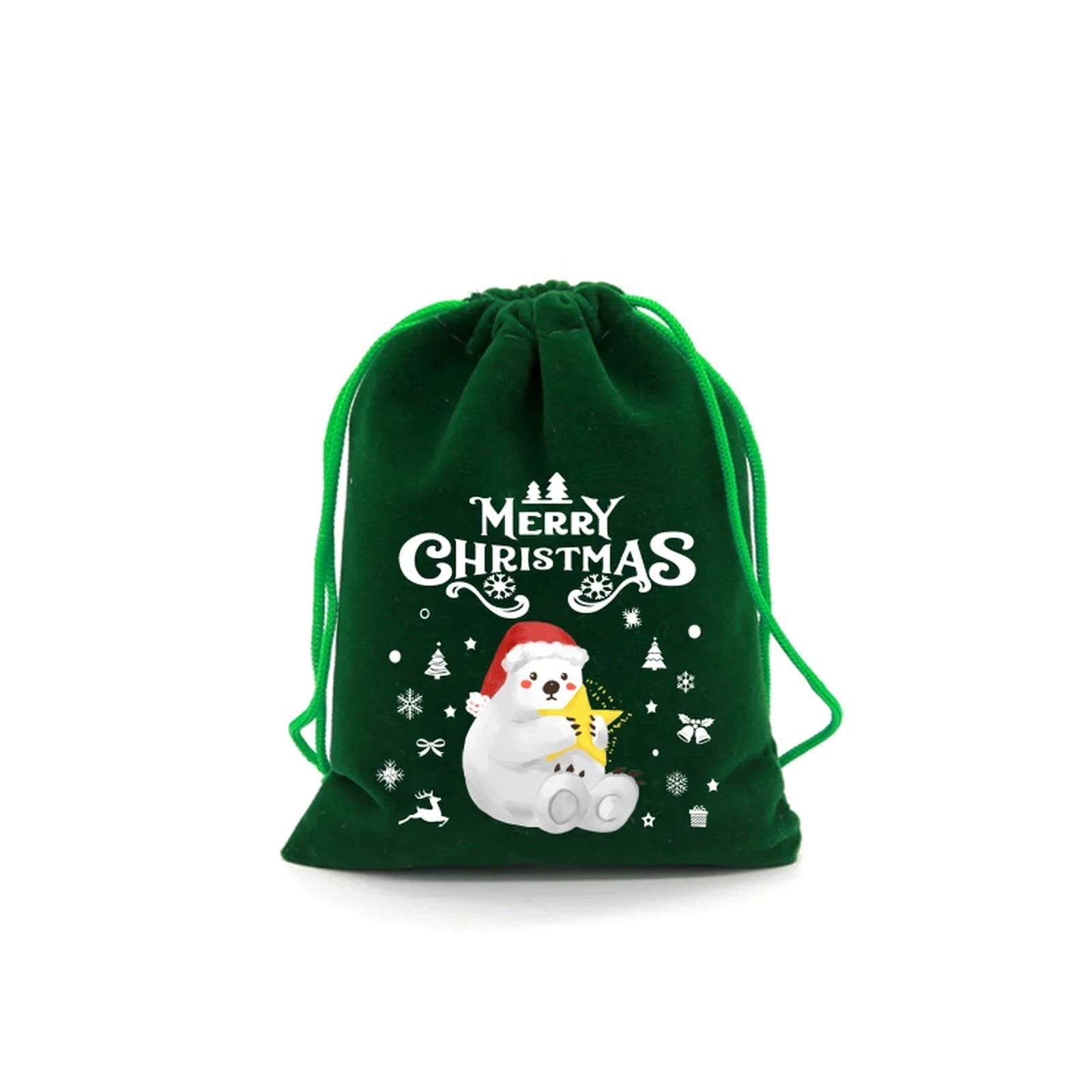 Drawstring Velvet Christmas Gift Pouches – sample variant