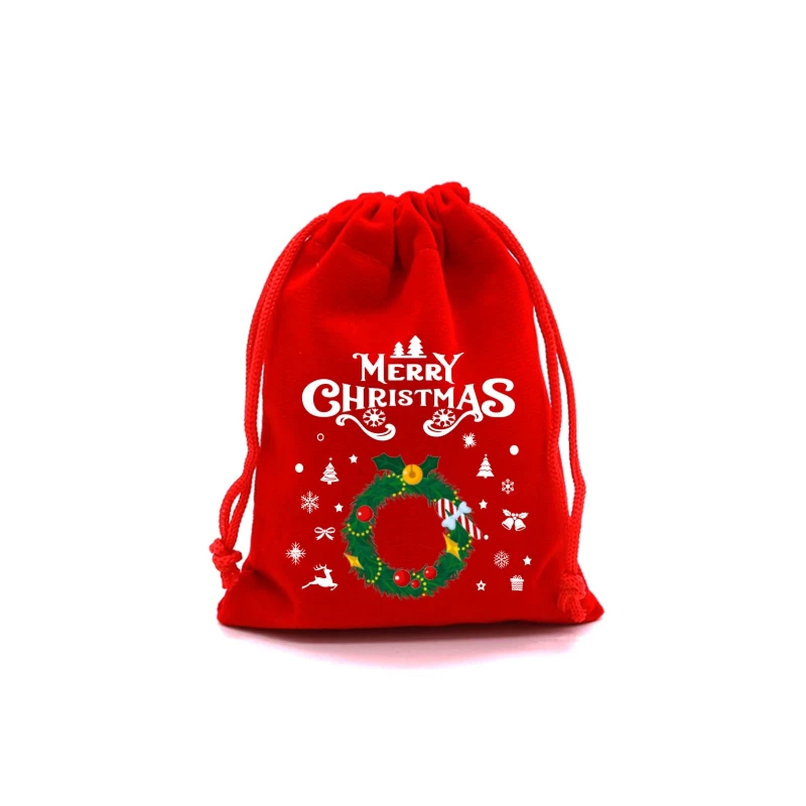 Drawstring Velvet Christmas Gift Pouches – sample variant