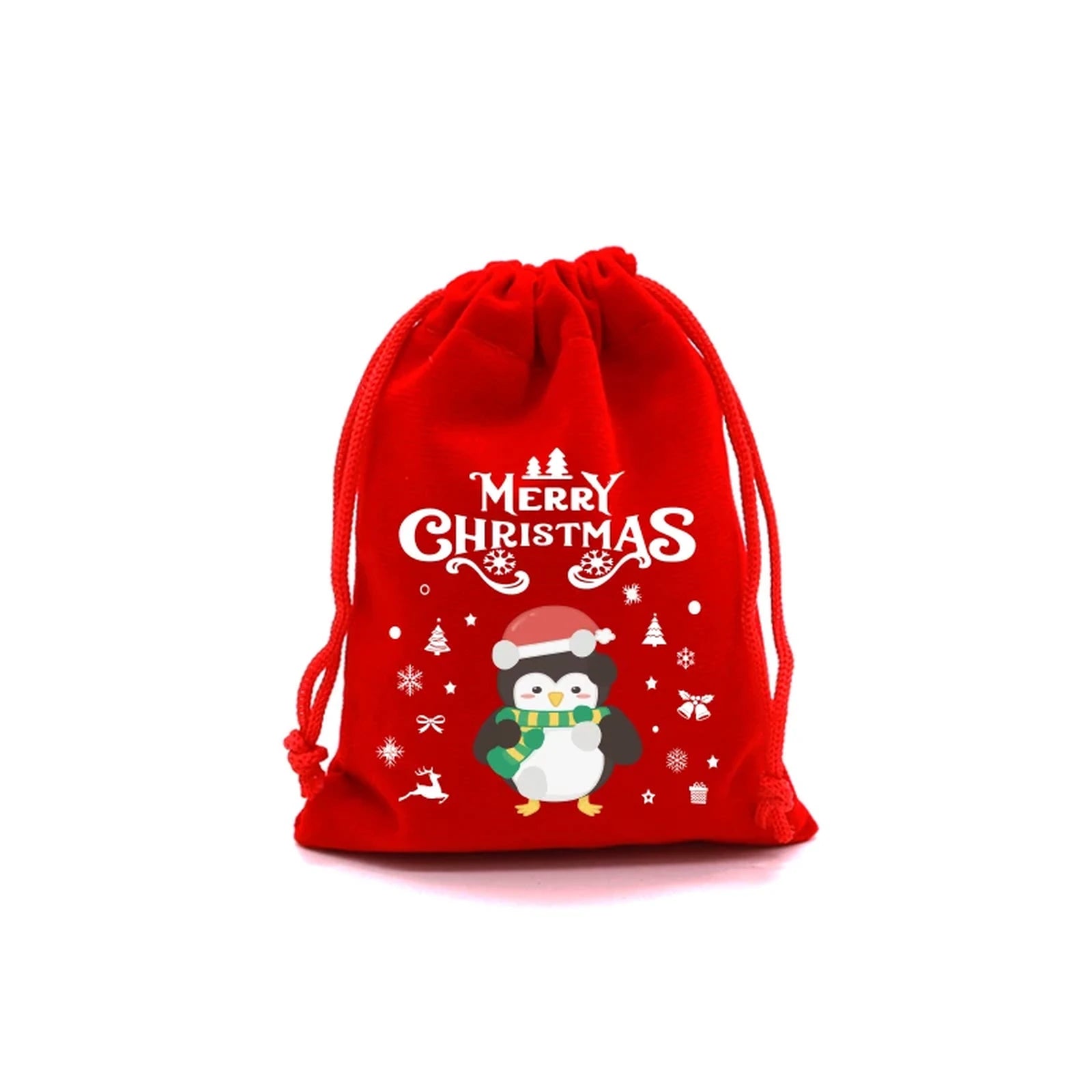 Drawstring Velvet Christmas Gift Pouches – sample variant