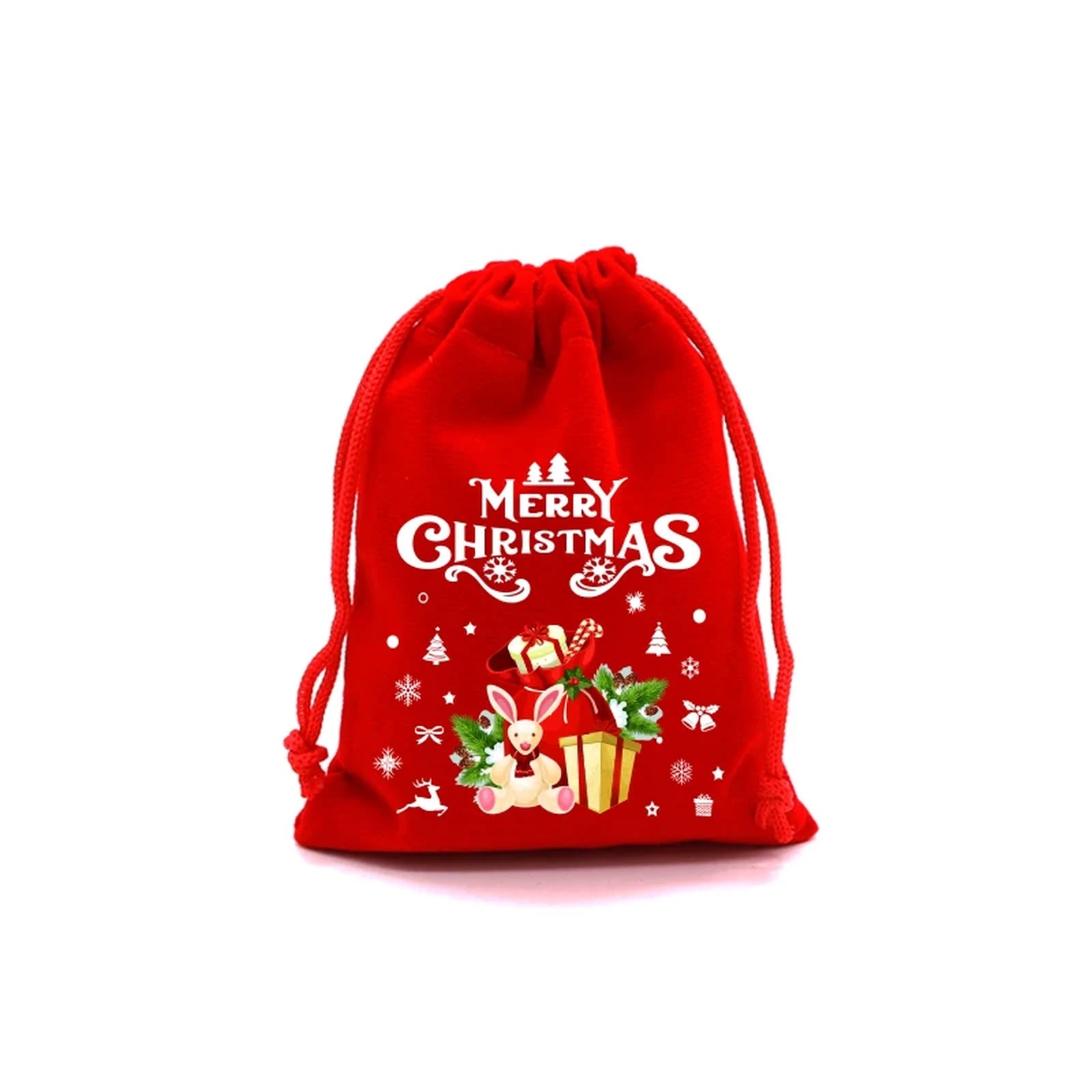 Drawstring Velvet Christmas Gift Pouches – sample variant
