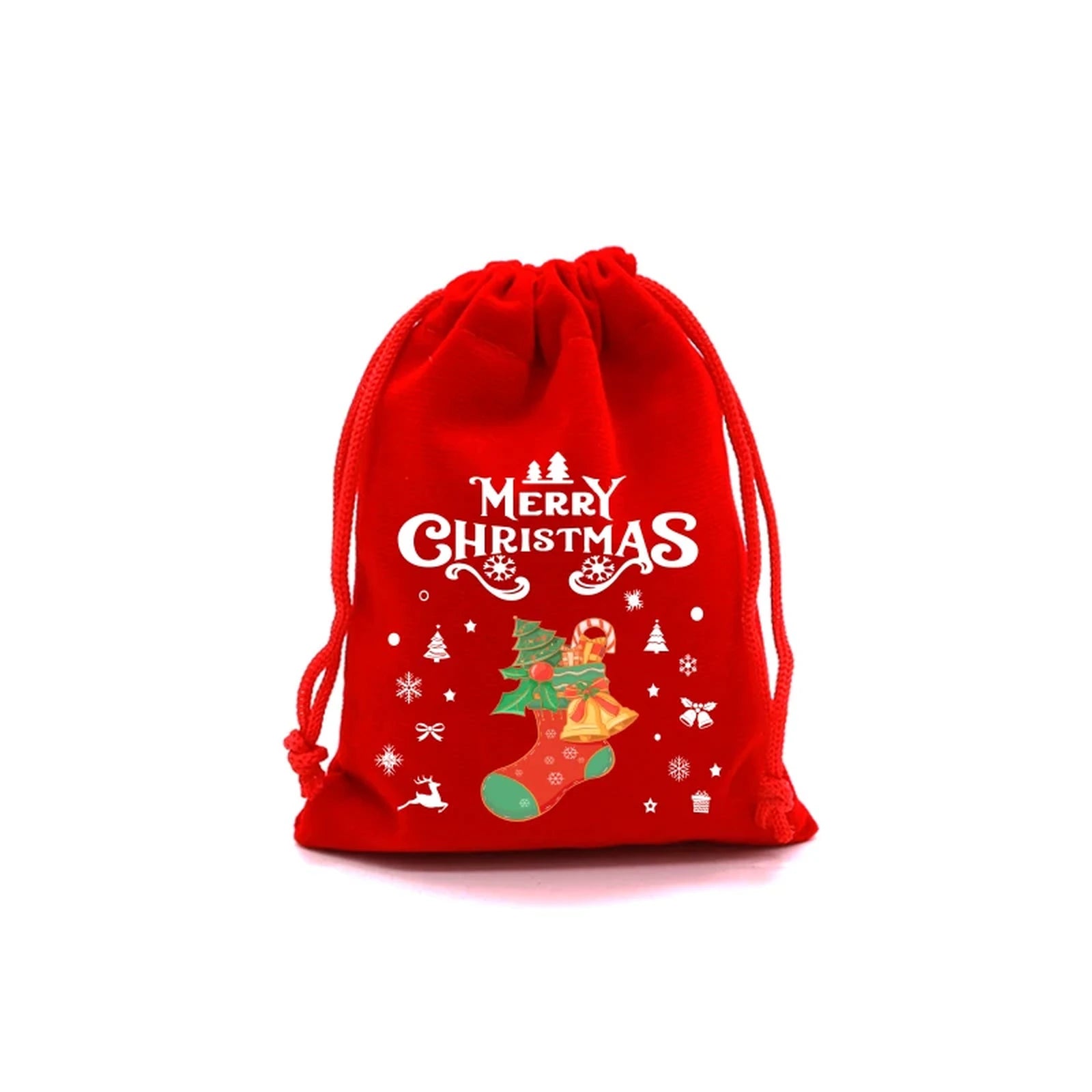 Drawstring Velvet Christmas Gift Pouches – sample variant