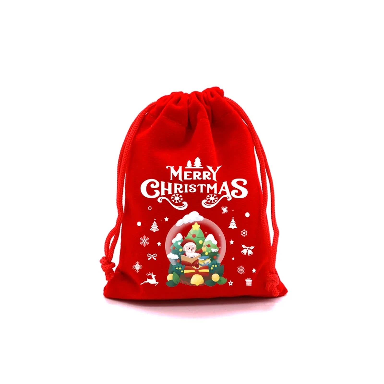 Drawstring Velvet Christmas Gift Pouches – sample variant
