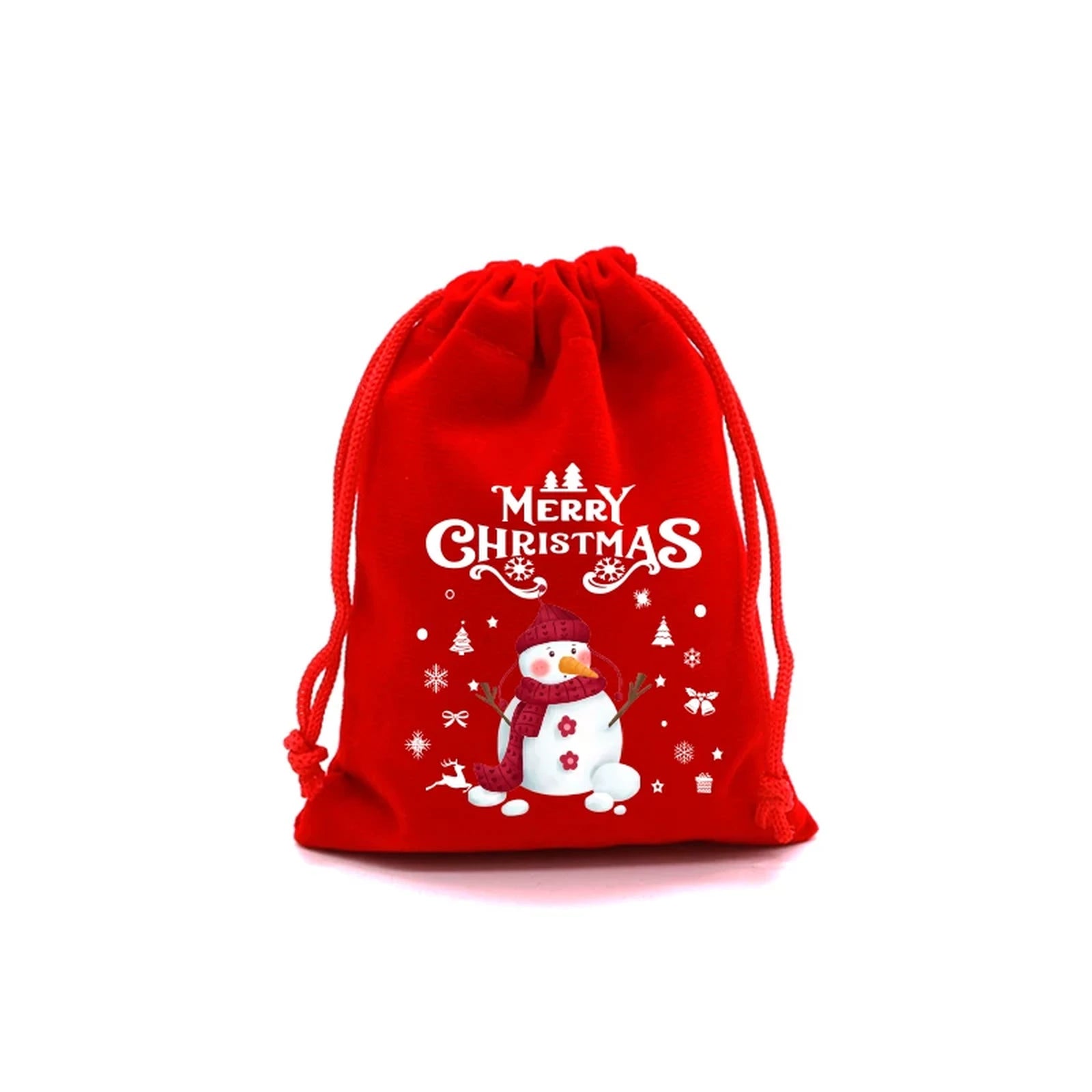 Drawstring Velvet Christmas Gift Pouches – sample variant