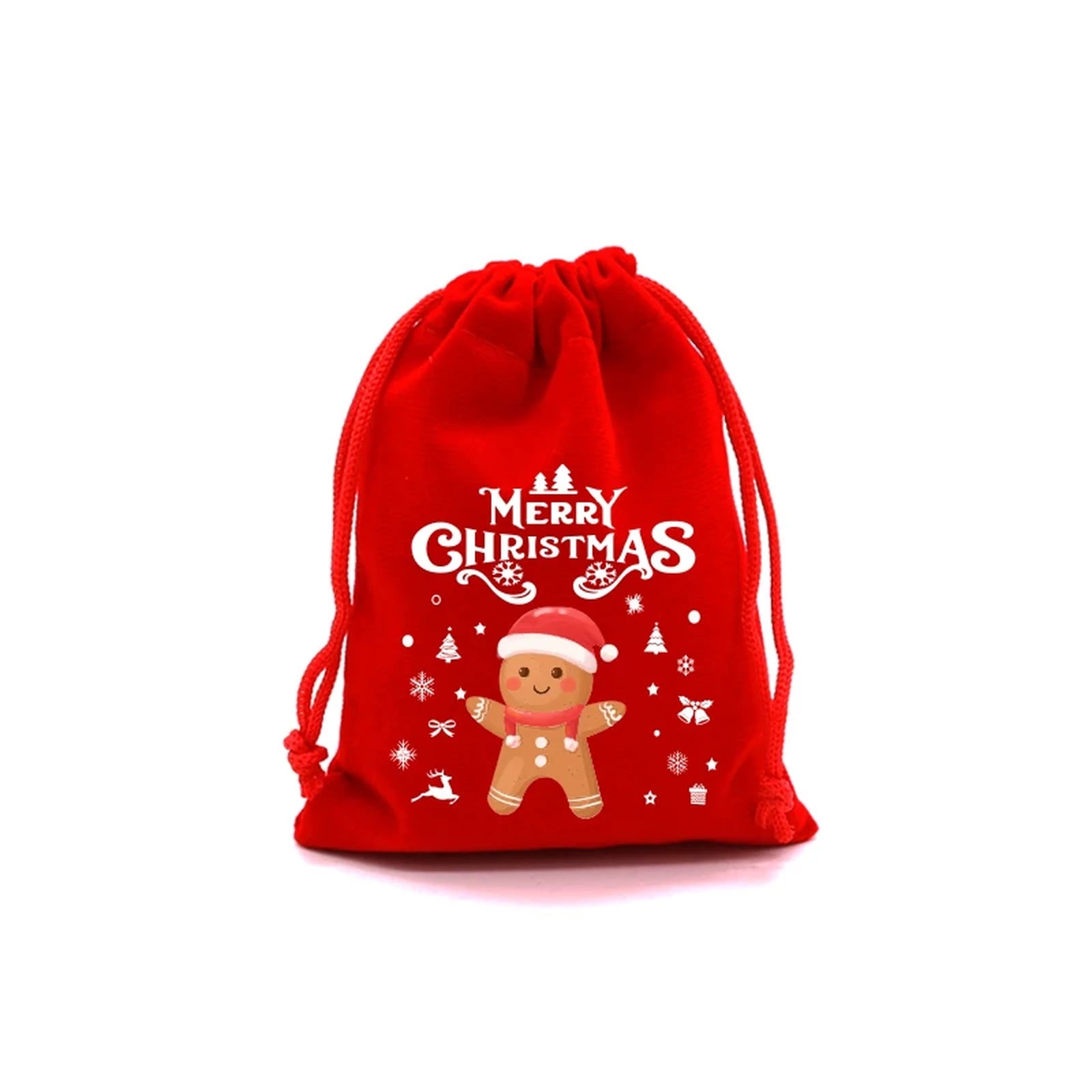 Drawstring Velvet Christmas Gift Pouches – sample variant