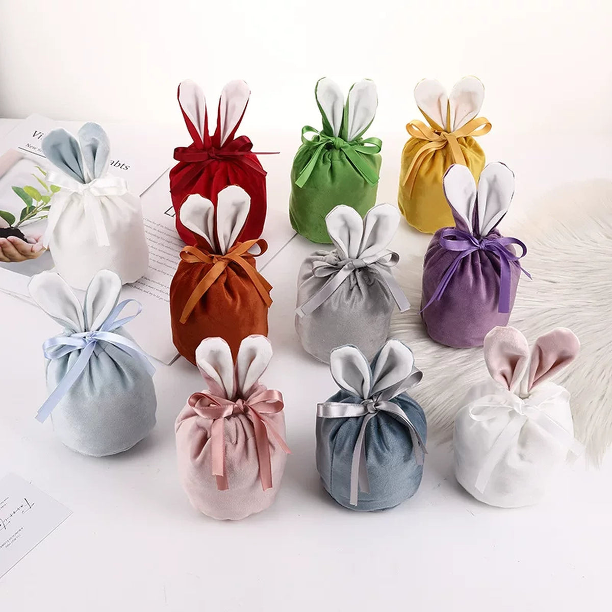 Velvet Rabbit-Ear Easter Gift Pouches – gallery 01
