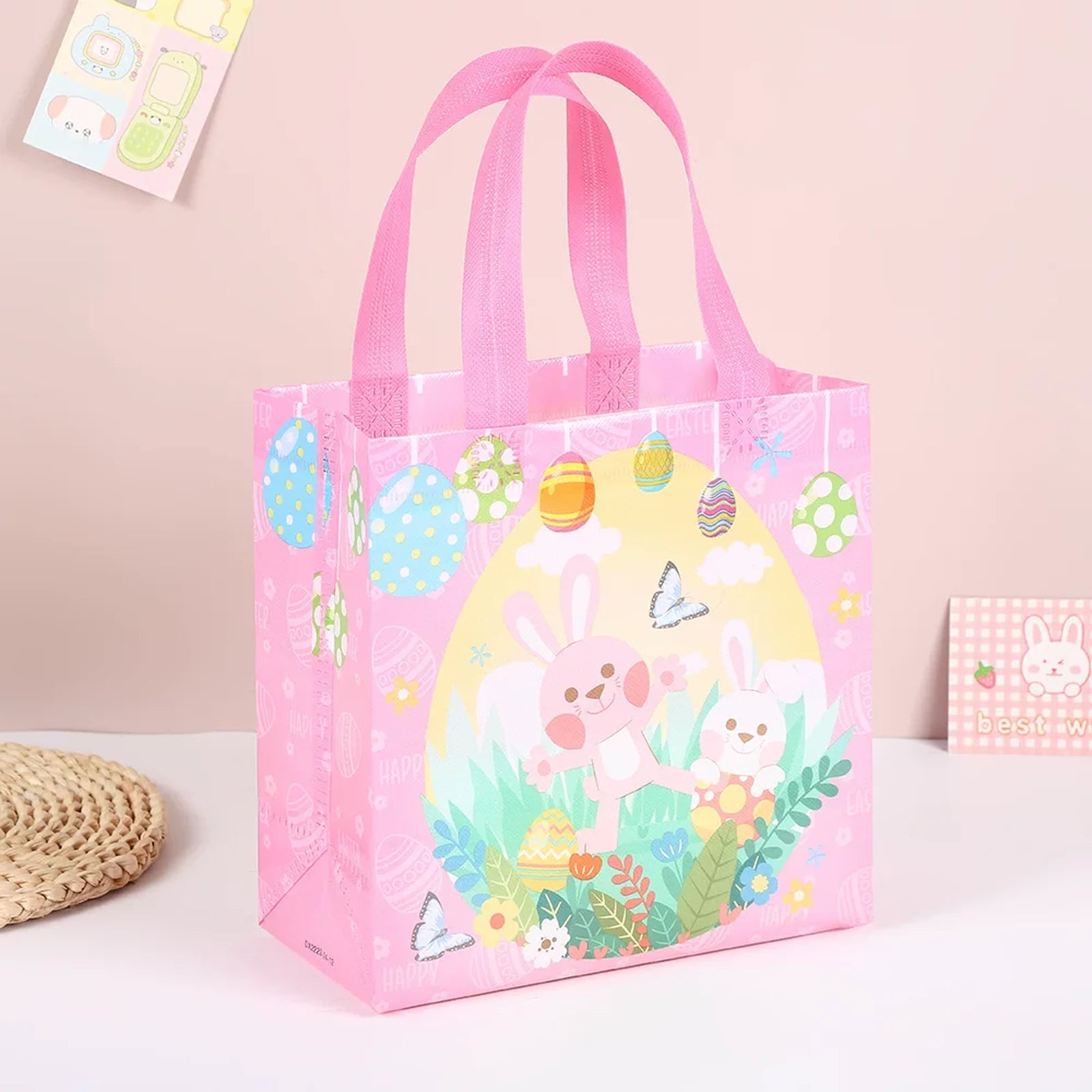 22 × 23 × 11 cm Non-Woven Easter Gift Bags with Handles – variant 32916101323