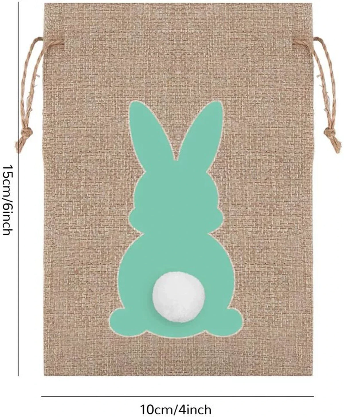Faux-Burlap Drawstring Easter Gift Pouches – gallery 05