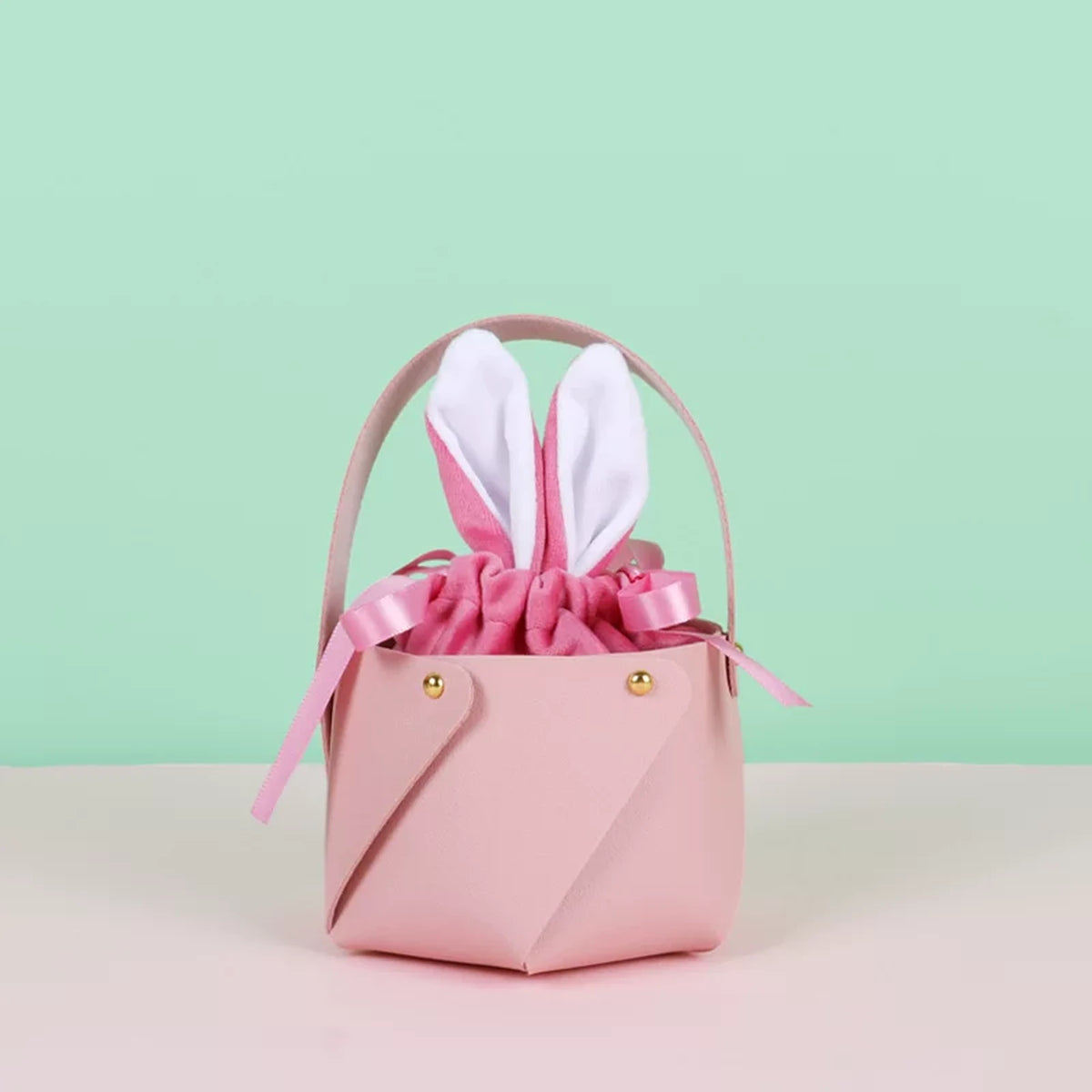 Rabbit-Ear Easter Gift Basket and Velvet Pouch Sets – variant 30285381859