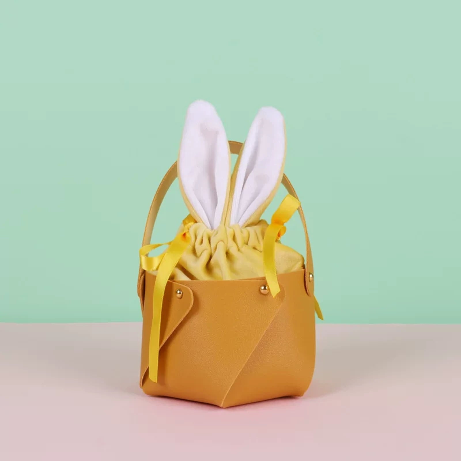 Rabbit-Ear Easter Gift Basket and Velvet Pouch Sets – variant 30285381860
