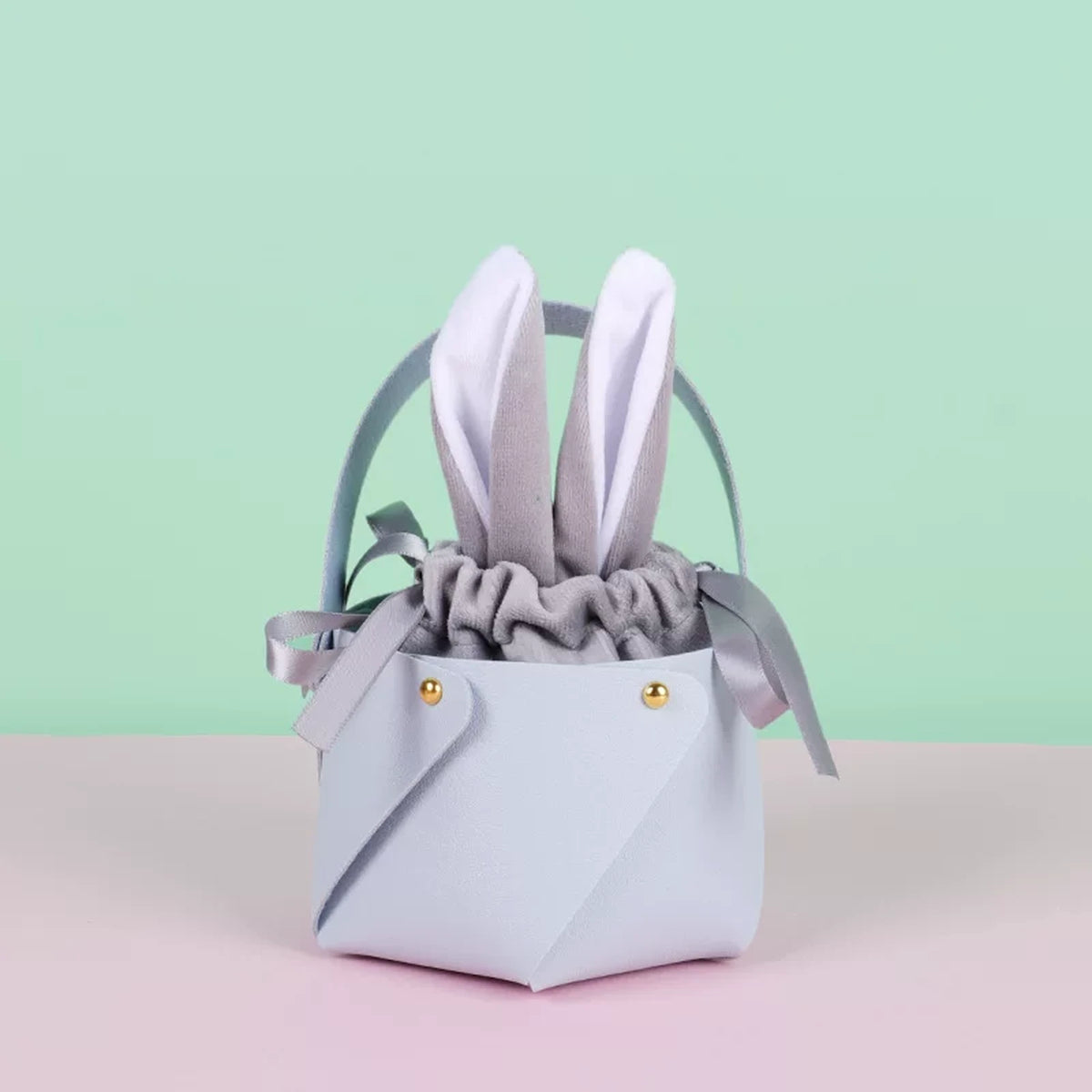Rabbit-Ear Easter Gift Basket and Velvet Pouch Sets – variant 30285381861