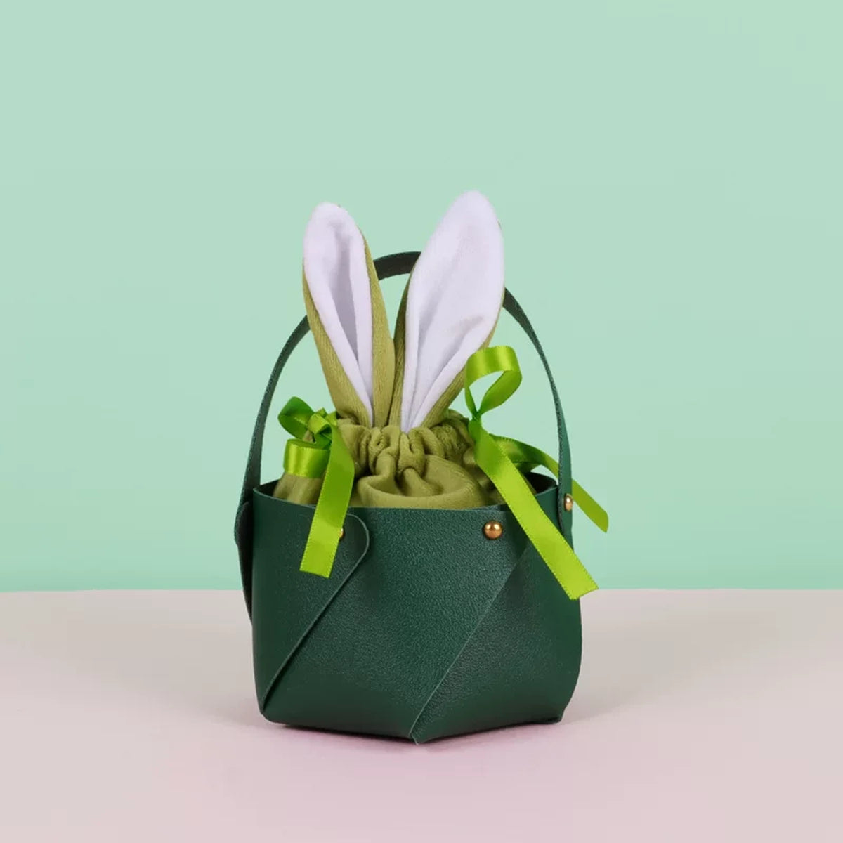 Rabbit-Ear Easter Gift Basket and Velvet Pouch Sets – variant 30285381862
