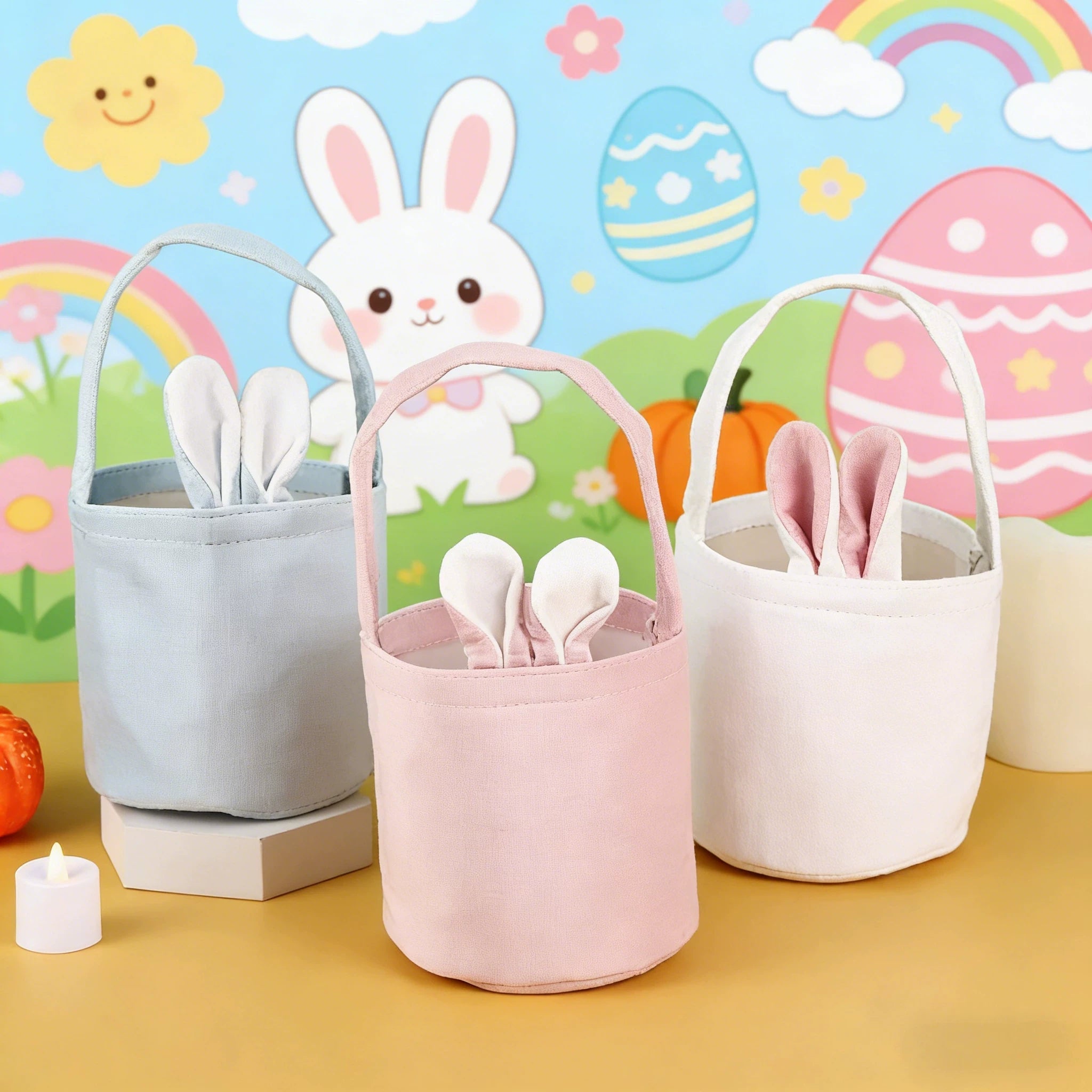 Rabbit-Ear Easter Gift Baskets with Carry Handles – gallery 02