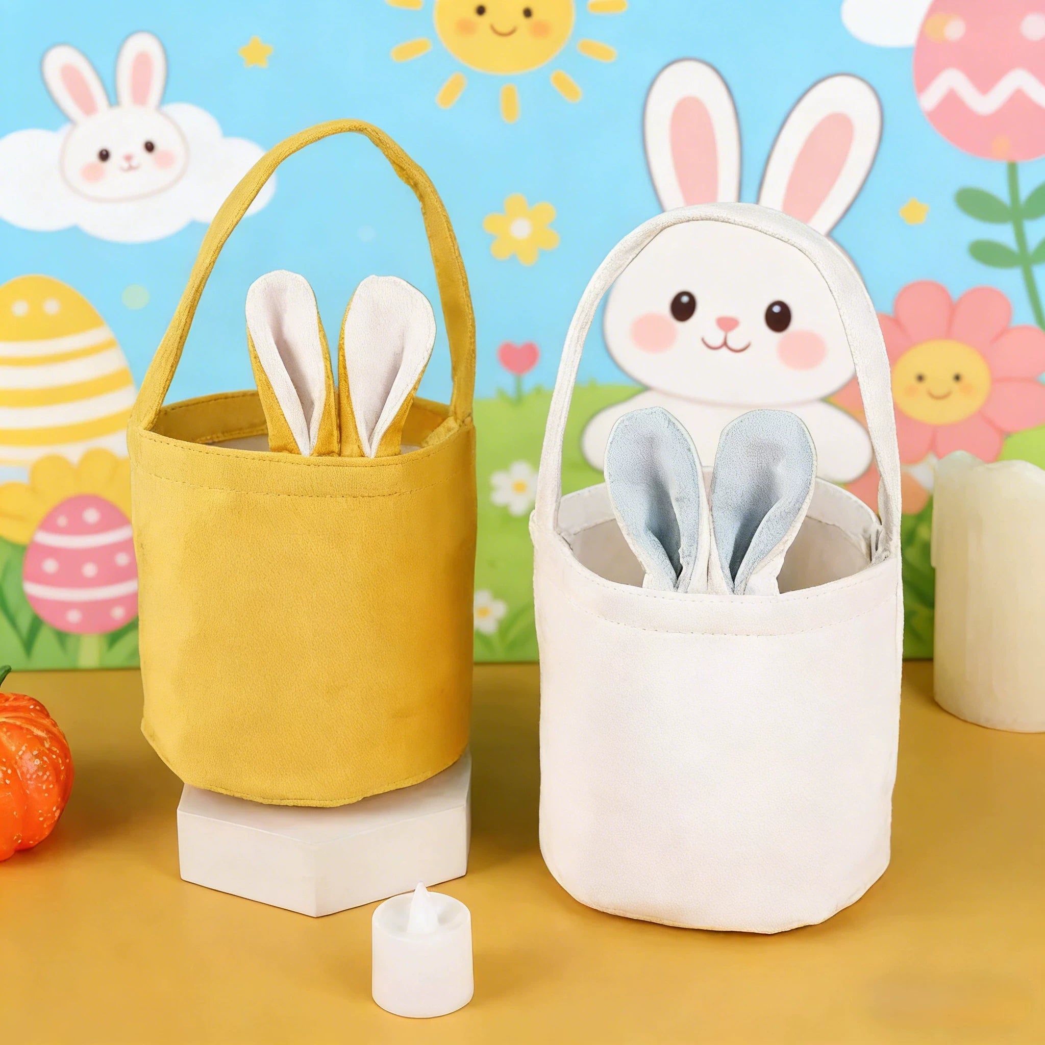 Rabbit-Ear Easter Gift Baskets with Carry Handles – gallery 03