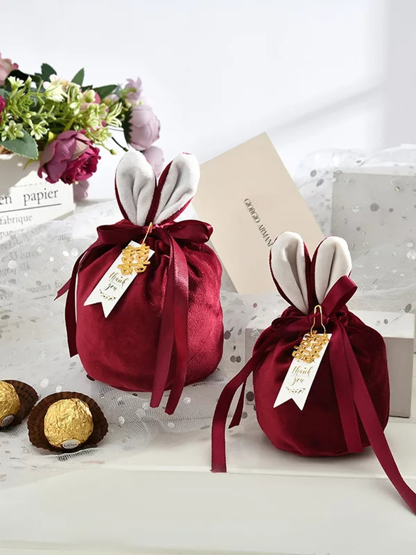 Velvet Rabbit-Ear Easter Gift Pouches – gallery 03