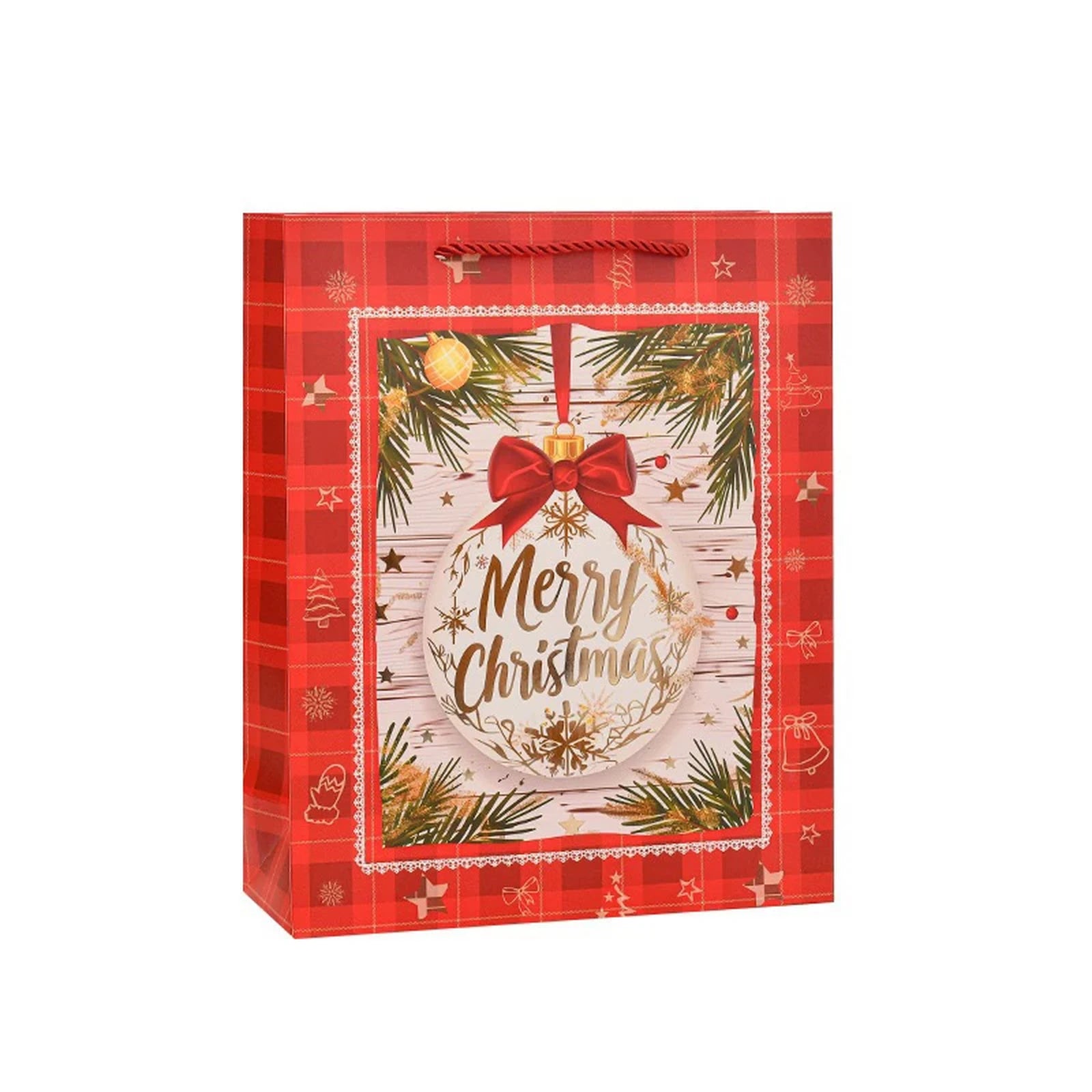 Extra-Large Christmas Paper Gift Bags with Rope Handles – product view 05