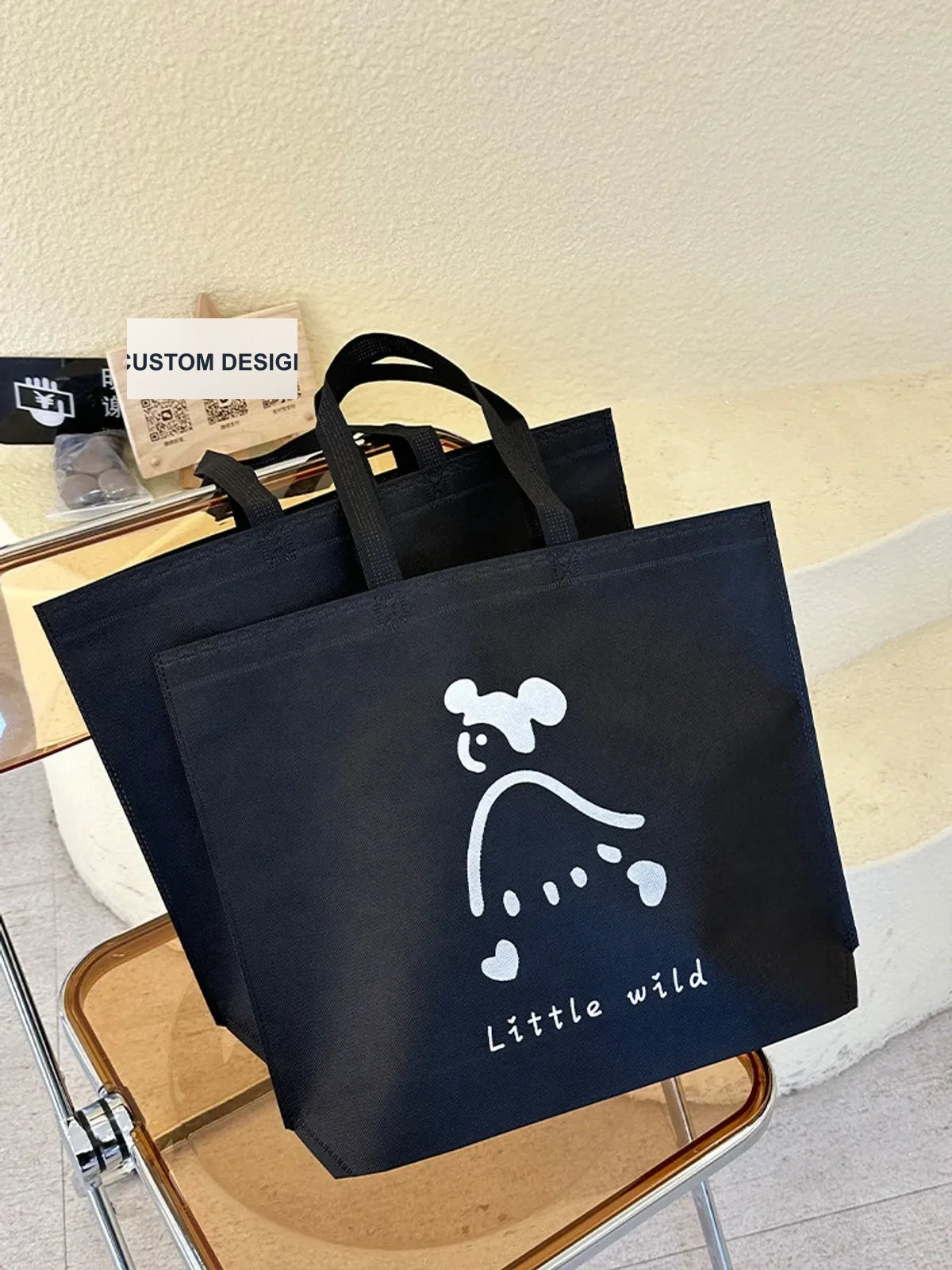 Extra-Large Non-Woven Tote Bags — 3 Styles product view 2