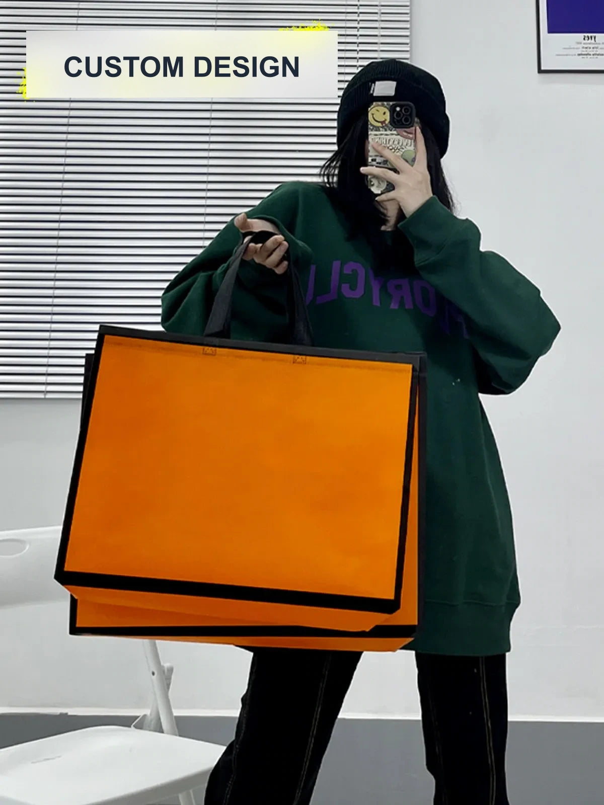 Extra-Large Non-Woven Tote Bags — 3 Styles product view 2
