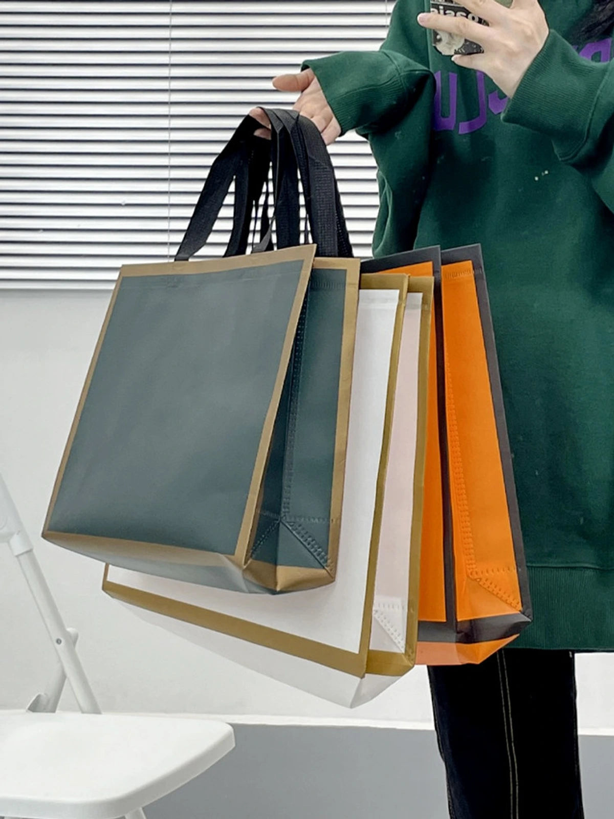 Extra-Large Non-Woven Tote Bags — 3 Styles product view 3