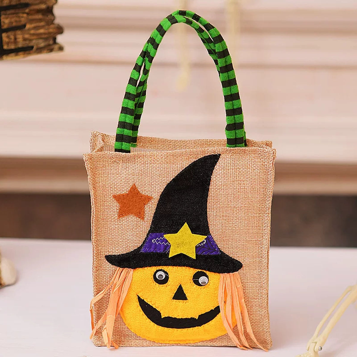 Pumpkin Halloween treat bag