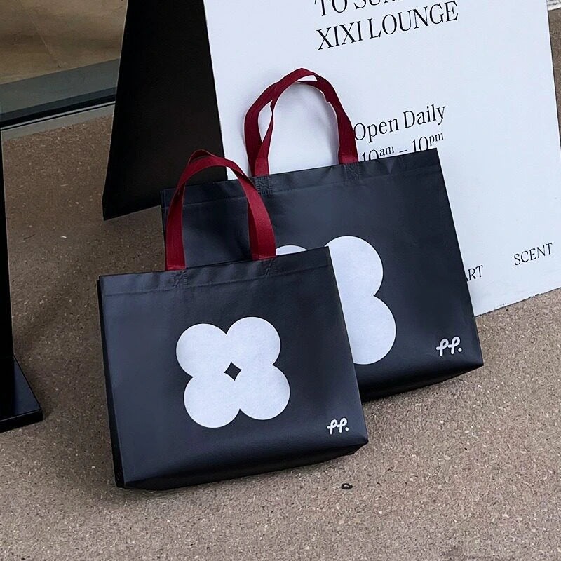 Floral Printed Non-Woven Tote Bags product view 2