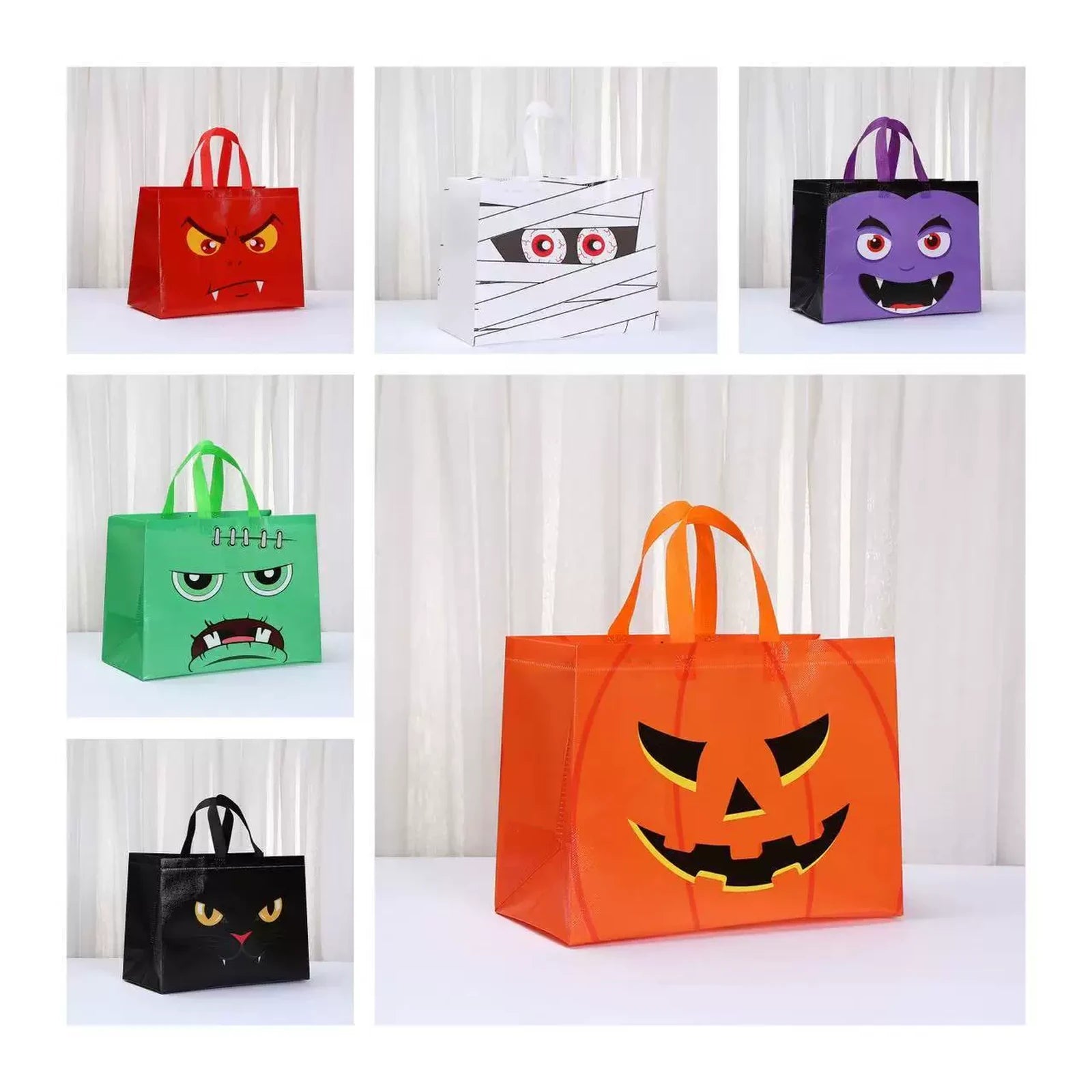 Extra-Large Horizontal Halloween Gift Bags with Handles
