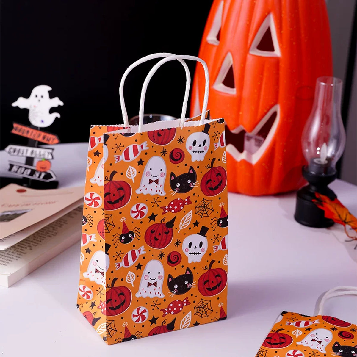 Halloween Paper Gift Bags with Carry Handles – Halloween Character Mix
