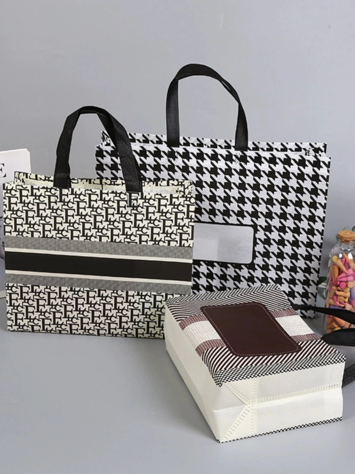 Heavy-Duty Laminated Non-Woven Tote Bags — 18 Designs product view 2