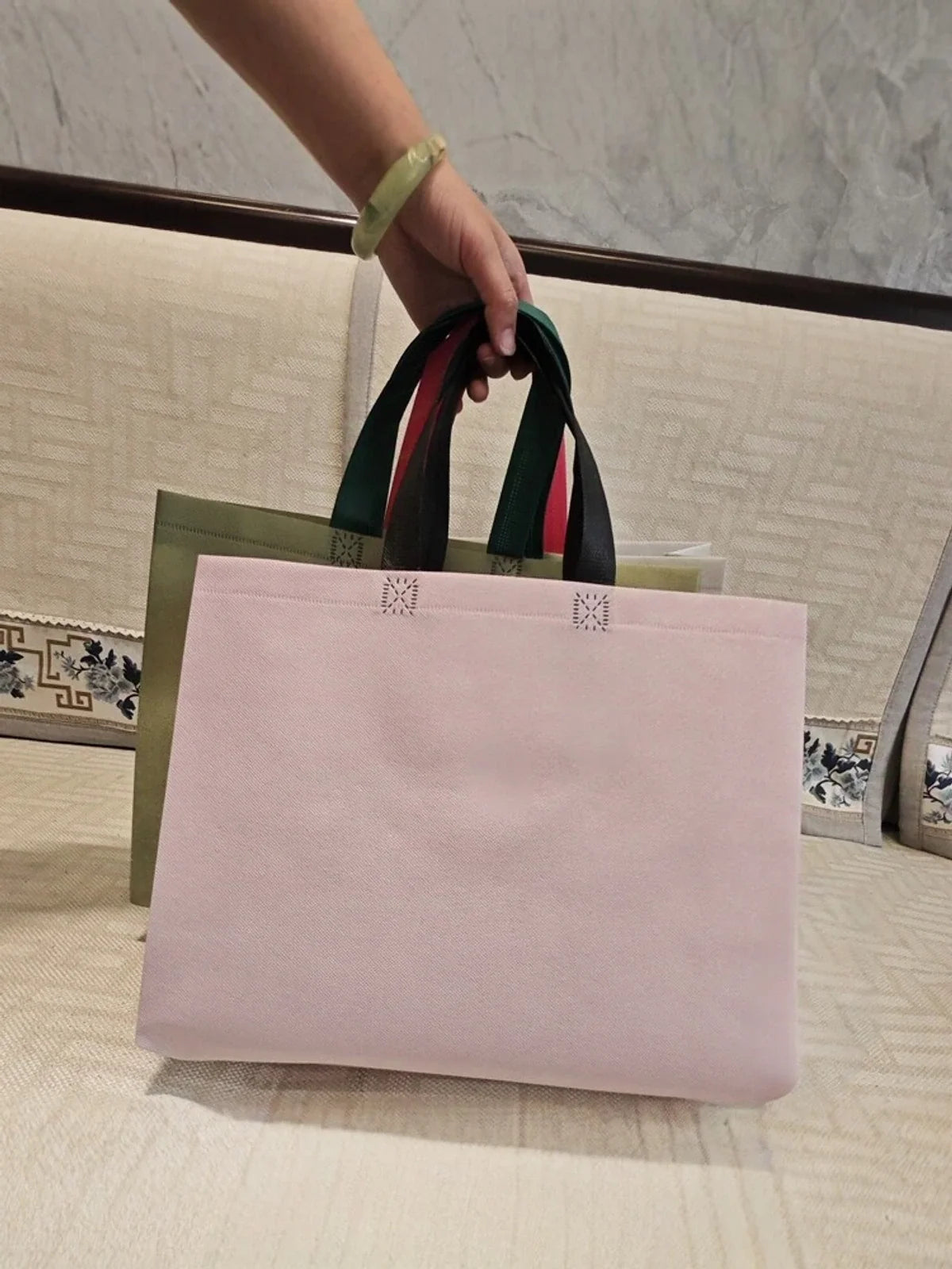 Heavy-Duty Non-Woven Tote Bags — 25 Color Combinations product view 1
