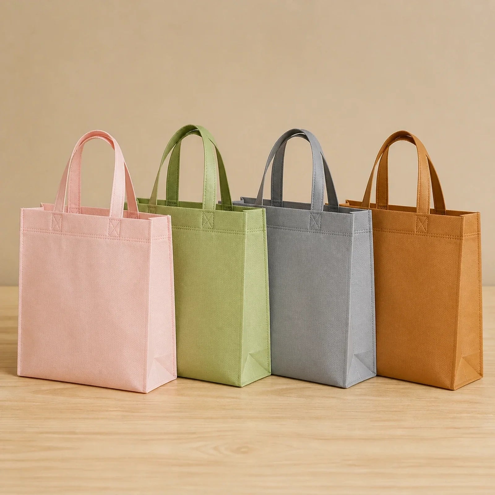 Custom Color — Contact Us heavy-duty non-woven tote bags — 6 color options