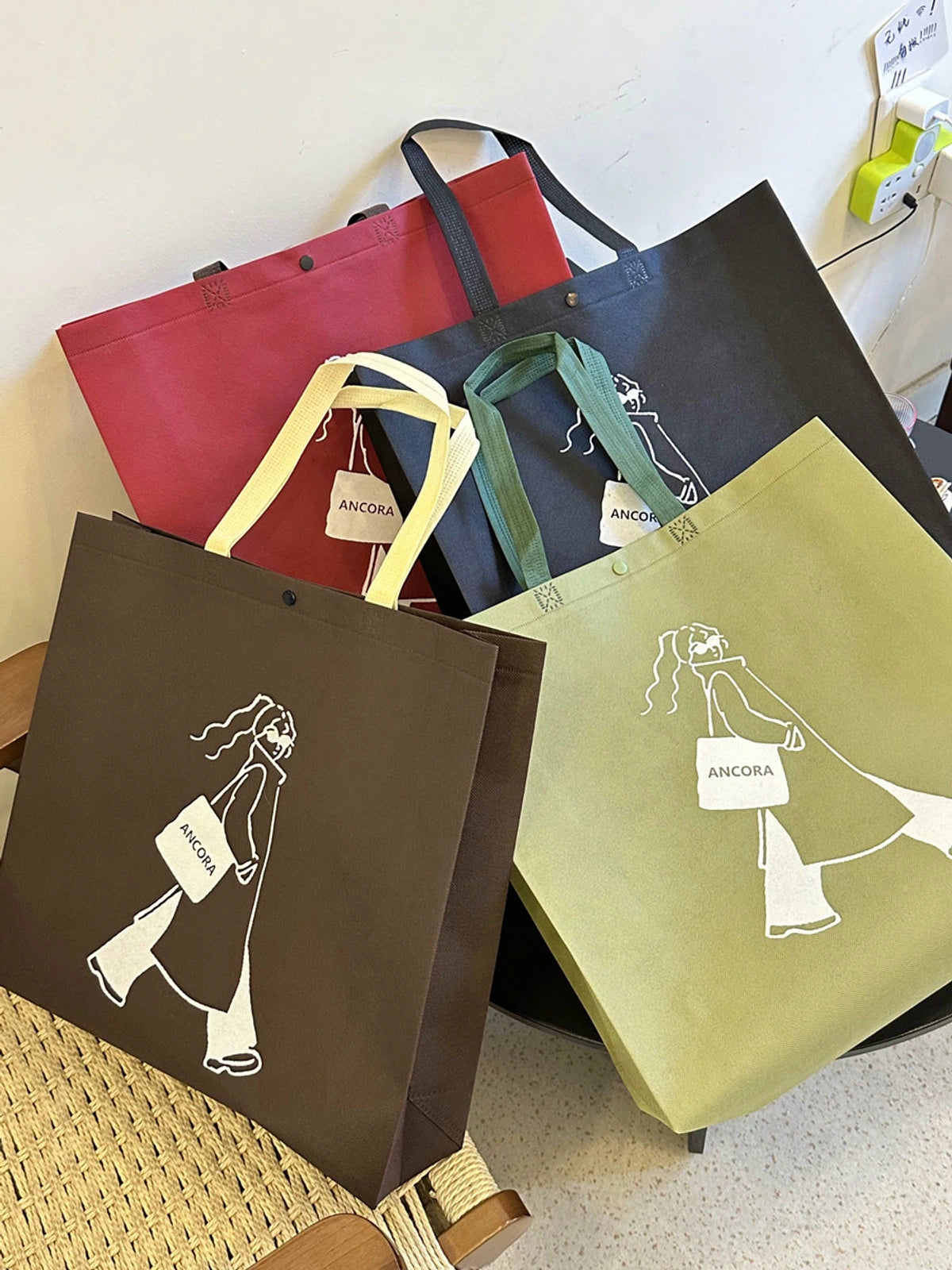 Heavy-Duty Snap-Closure Non-Woven Tote Bags — 8 Styles product view 3