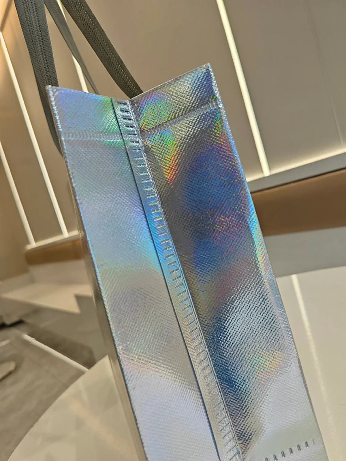 Holographic Laminated Non-Woven Tote Bags product view 4