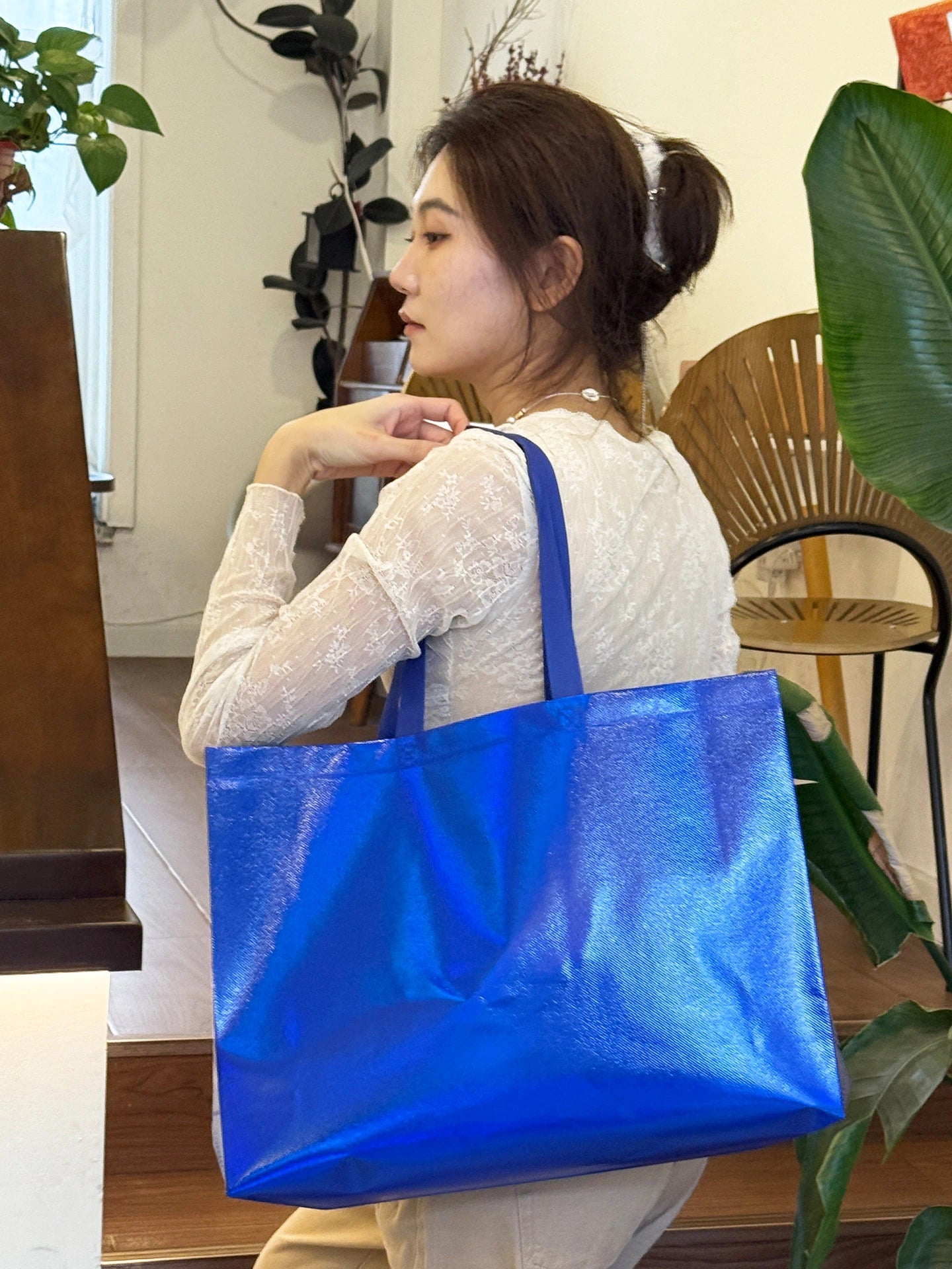 Holographic Non-Woven Tote Bags — 3 Styles product view 2
