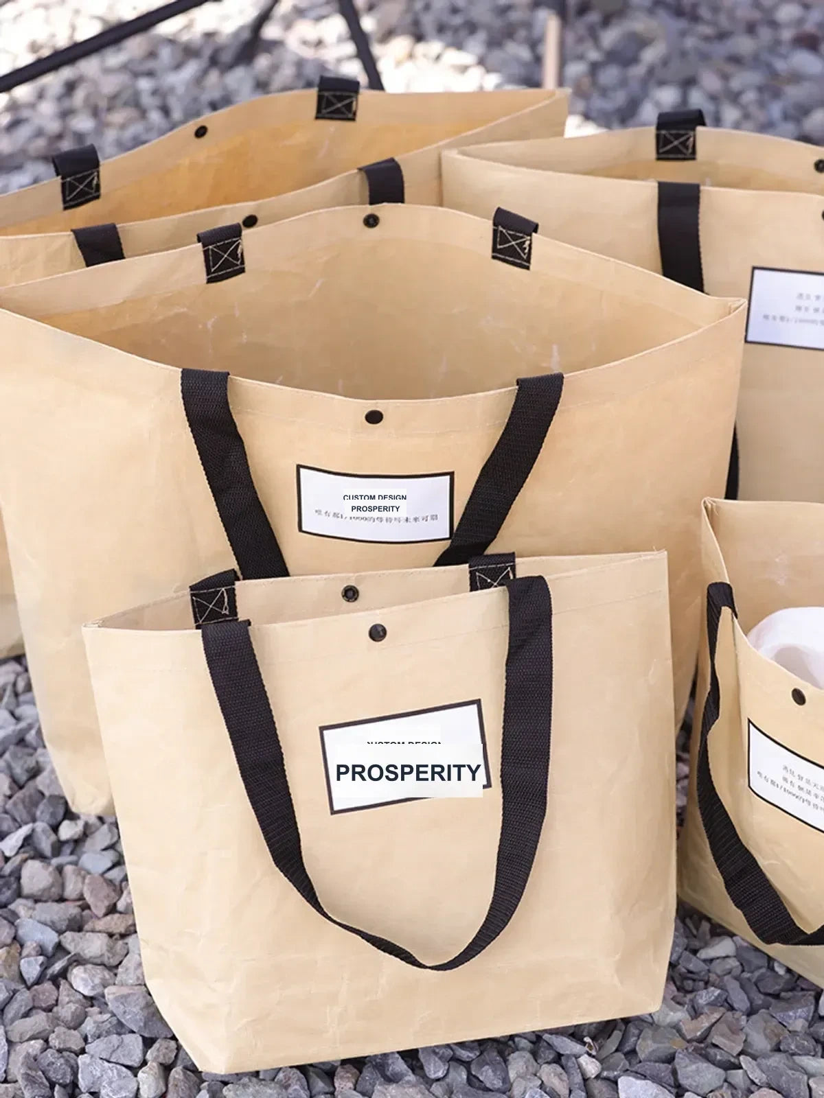 Kraft-Paper Non-Woven Tote Bags — 2 Styles product view 5
