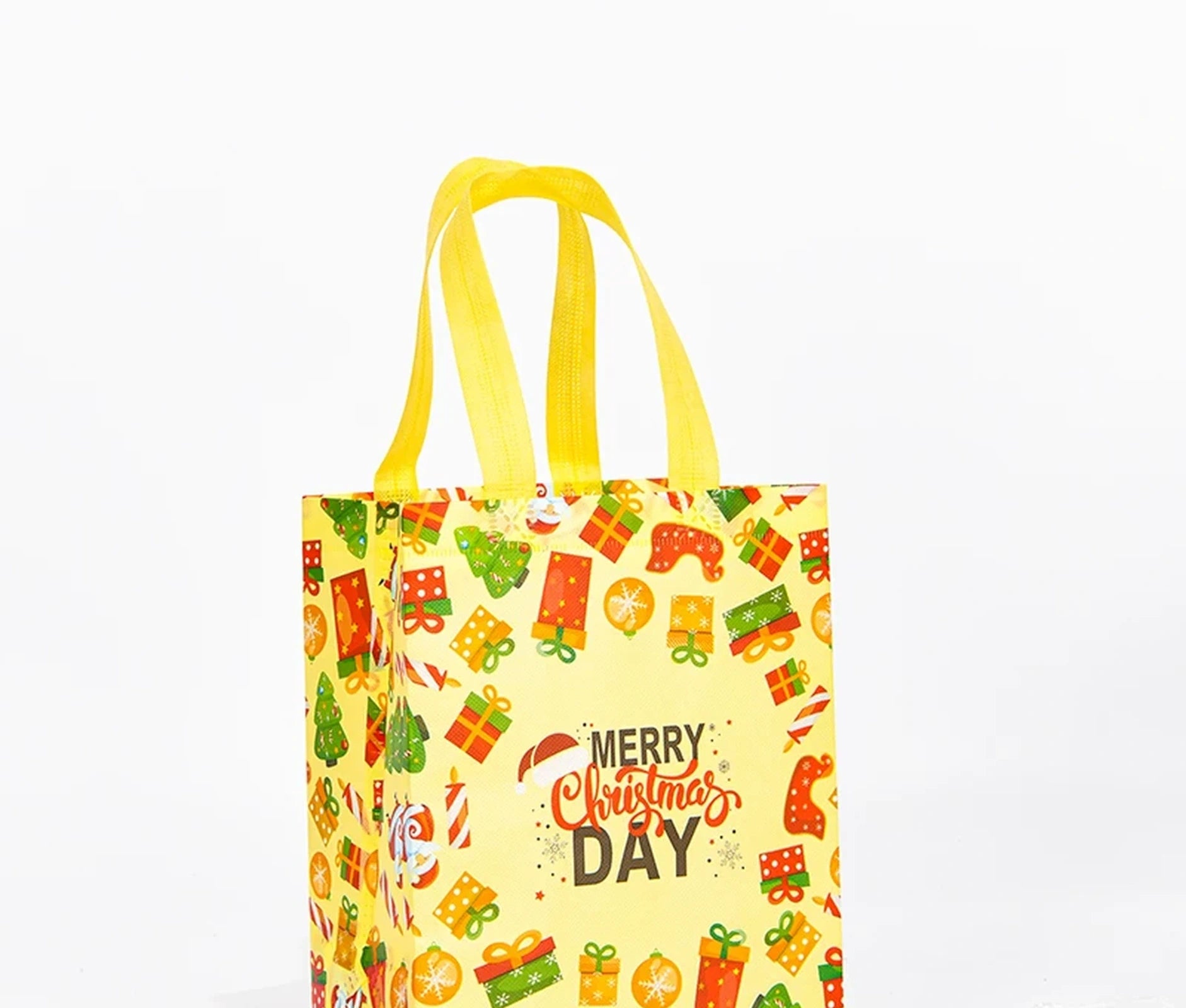 Laminated Non-Woven Christmas Gift Bags with Handles – ready-stock option
