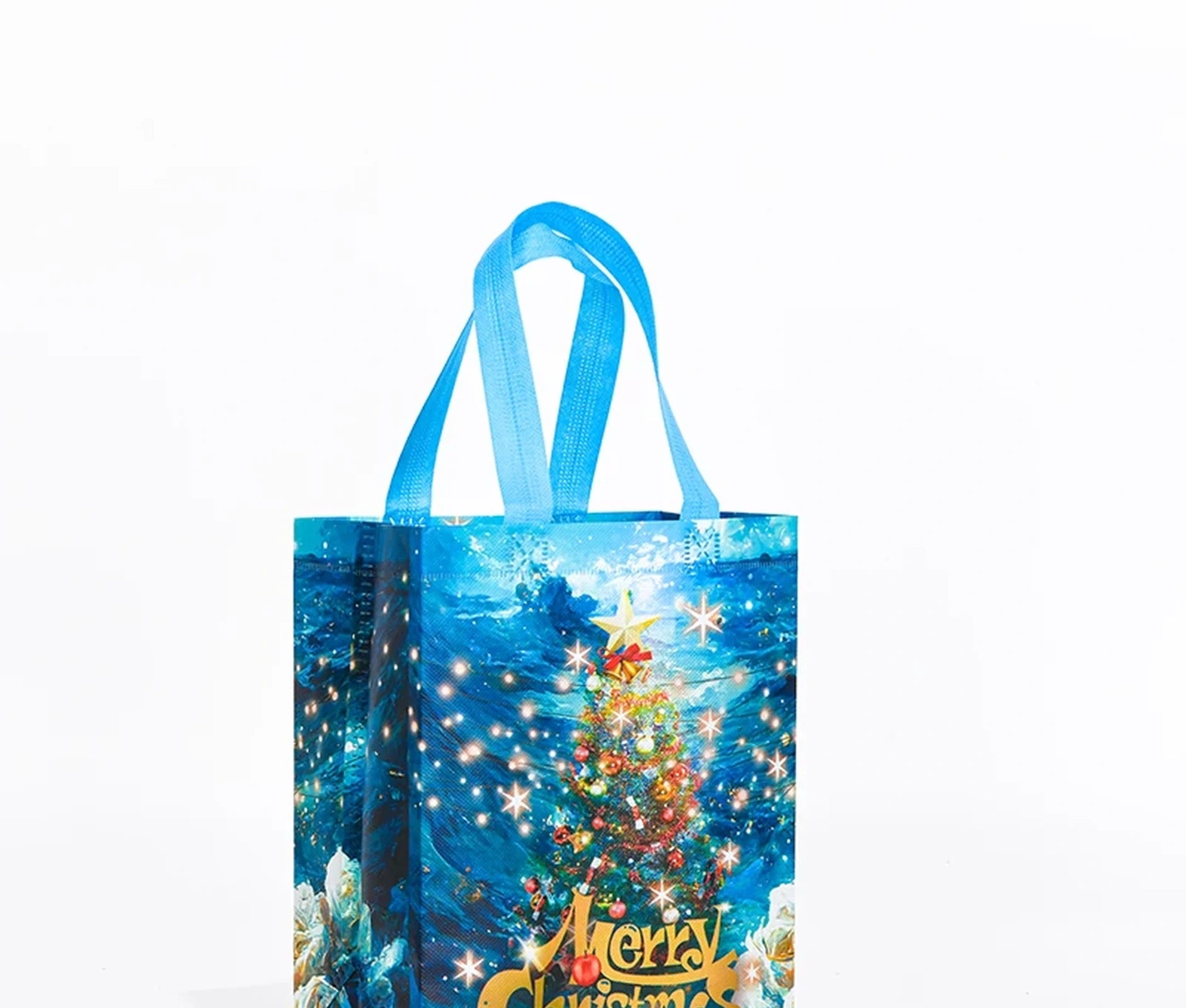 Laminated Non-Woven Christmas Gift Bags with Handles – ready-stock option