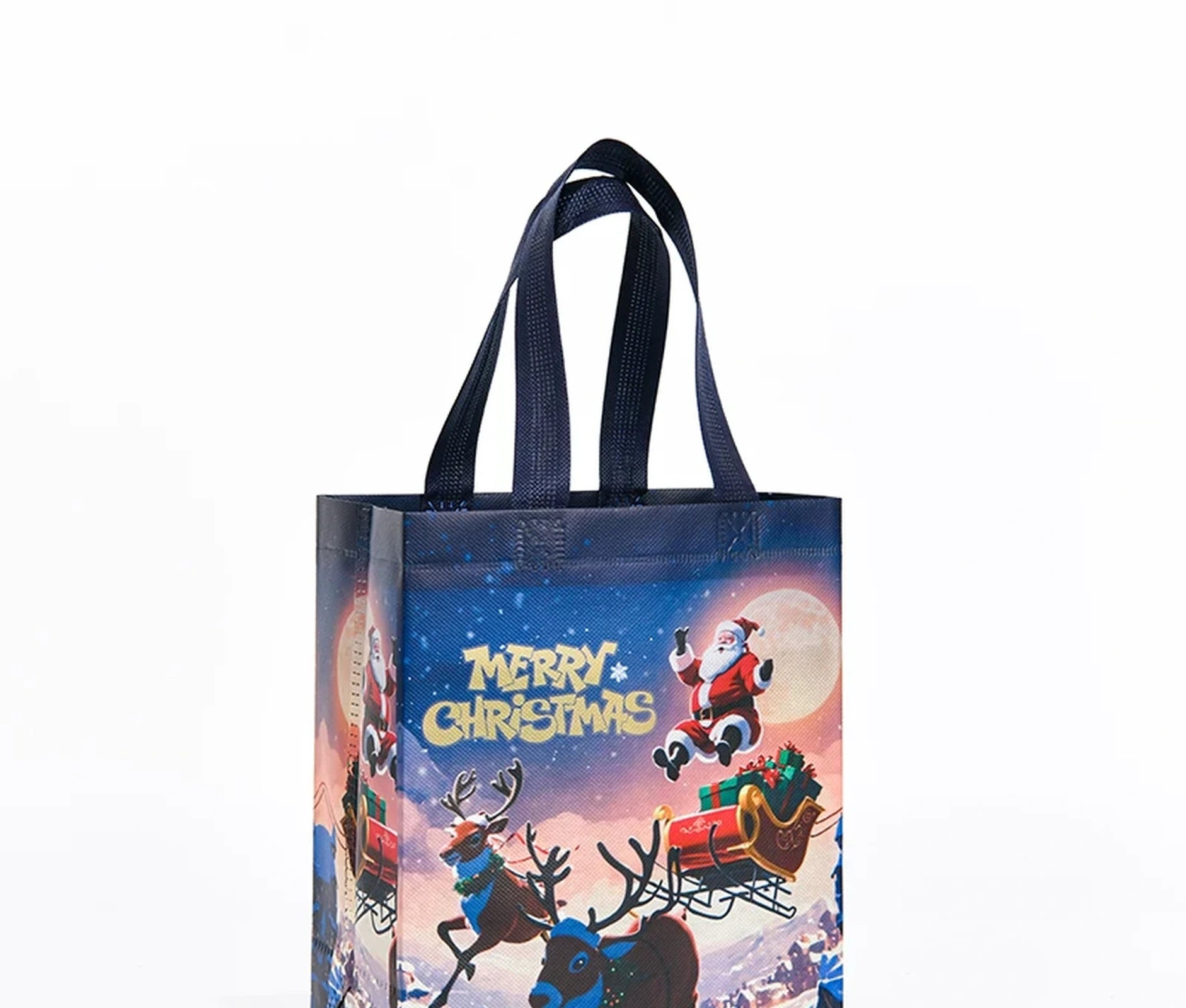 Laminated Non-Woven Christmas Gift Bags with Handles – ready-stock option