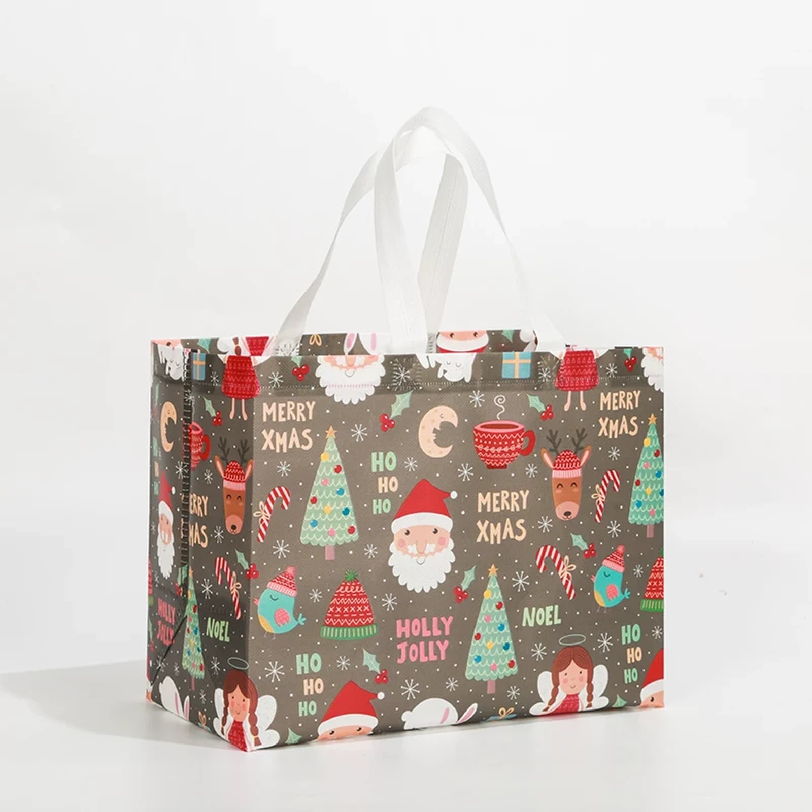 Laminated Non-Woven Christmas Shopping Bags – product view