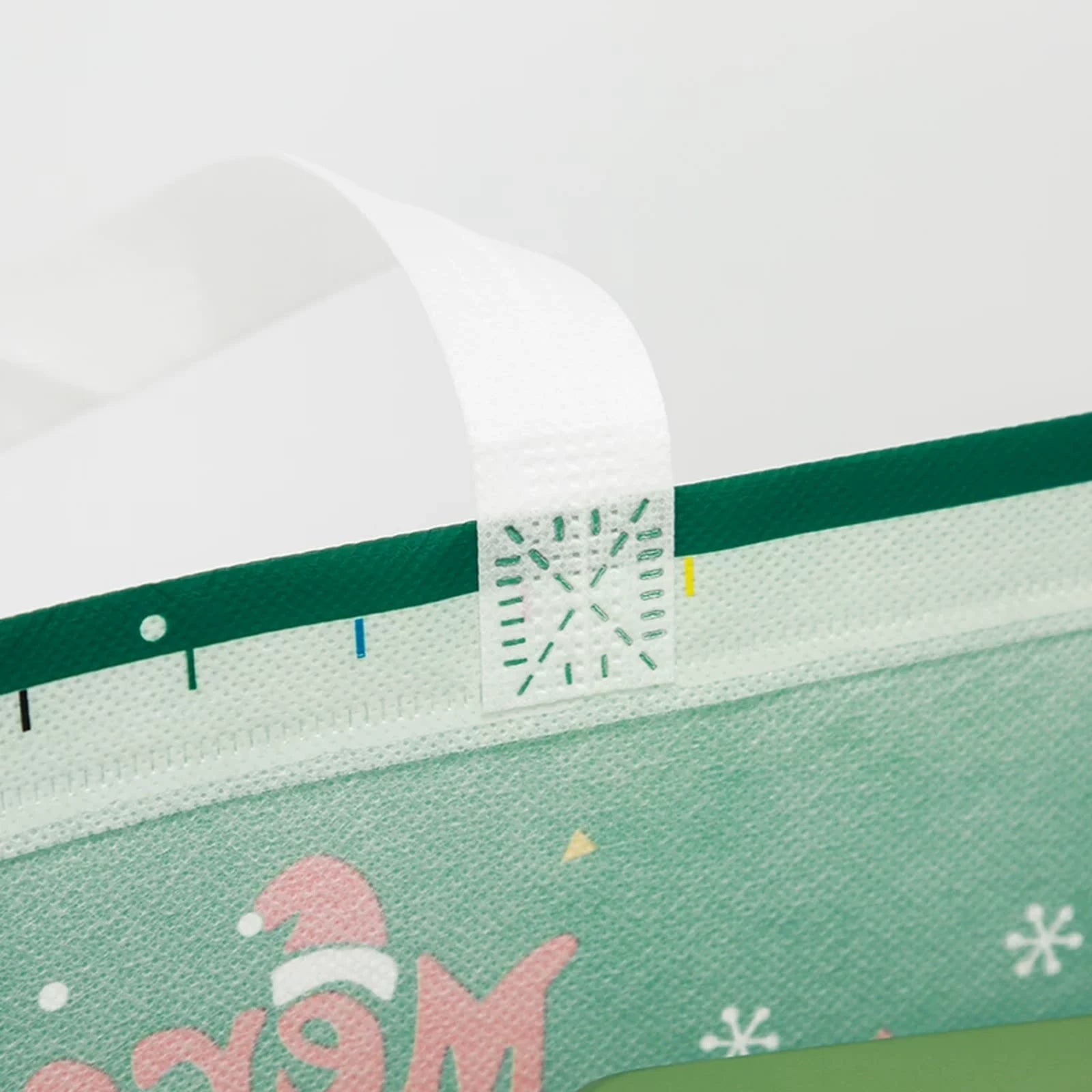 Laminated Non-Woven Christmas Shopping Bags with Handles – product view 03