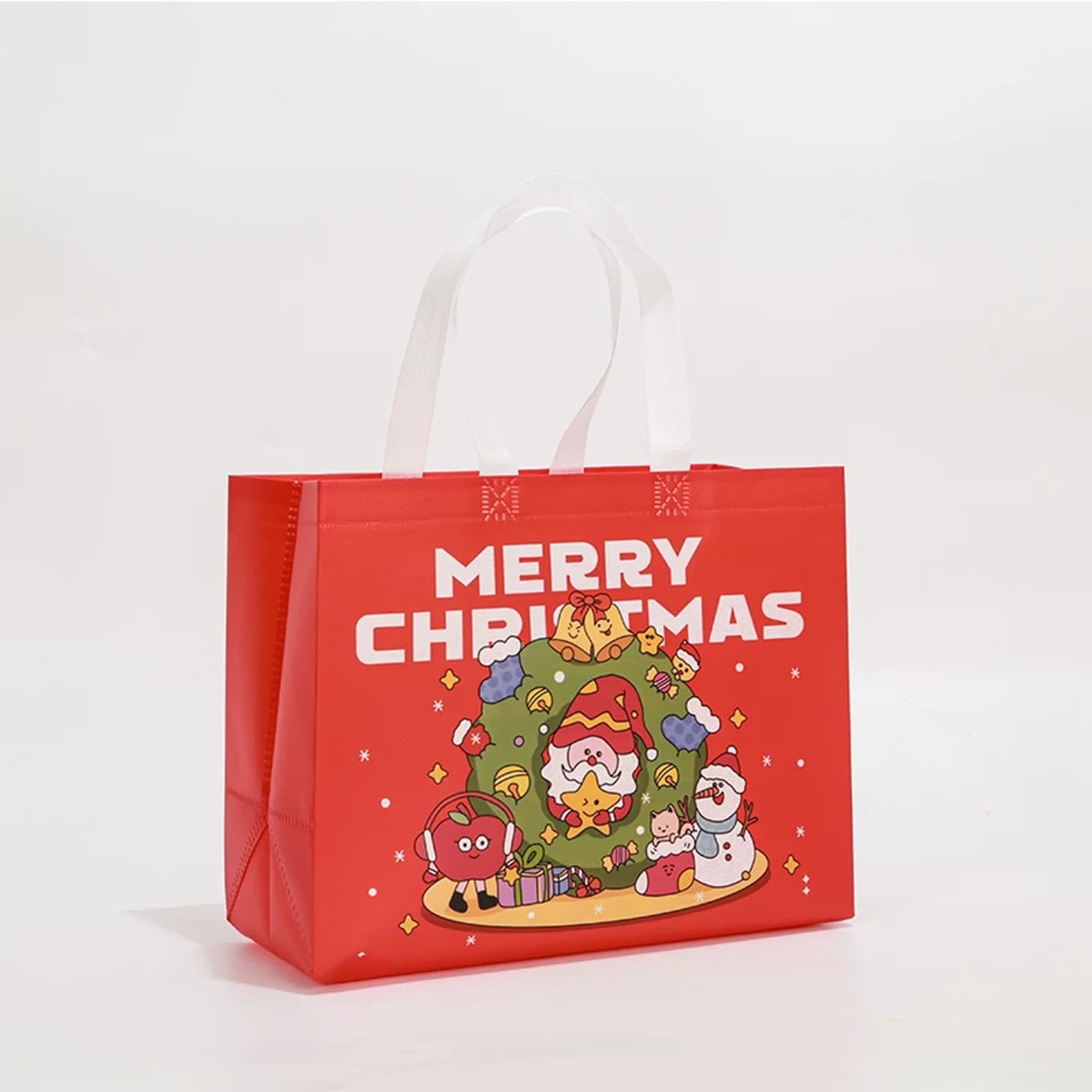Laminated Non-Woven Christmas Shopping Bags with Handles – selected option 42340257144