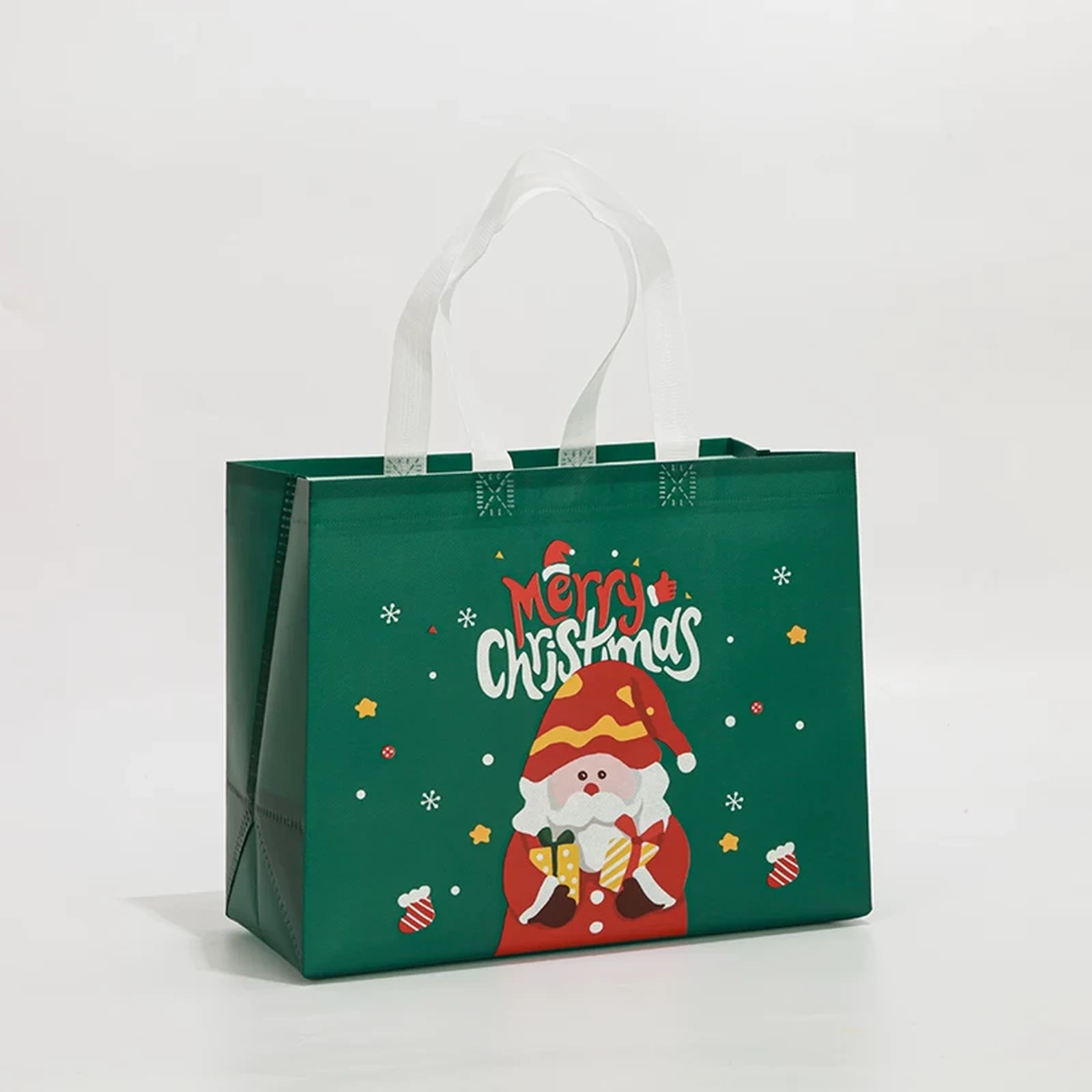 Laminated Non-Woven Christmas Shopping Bags with Handles – selected option 42340257145