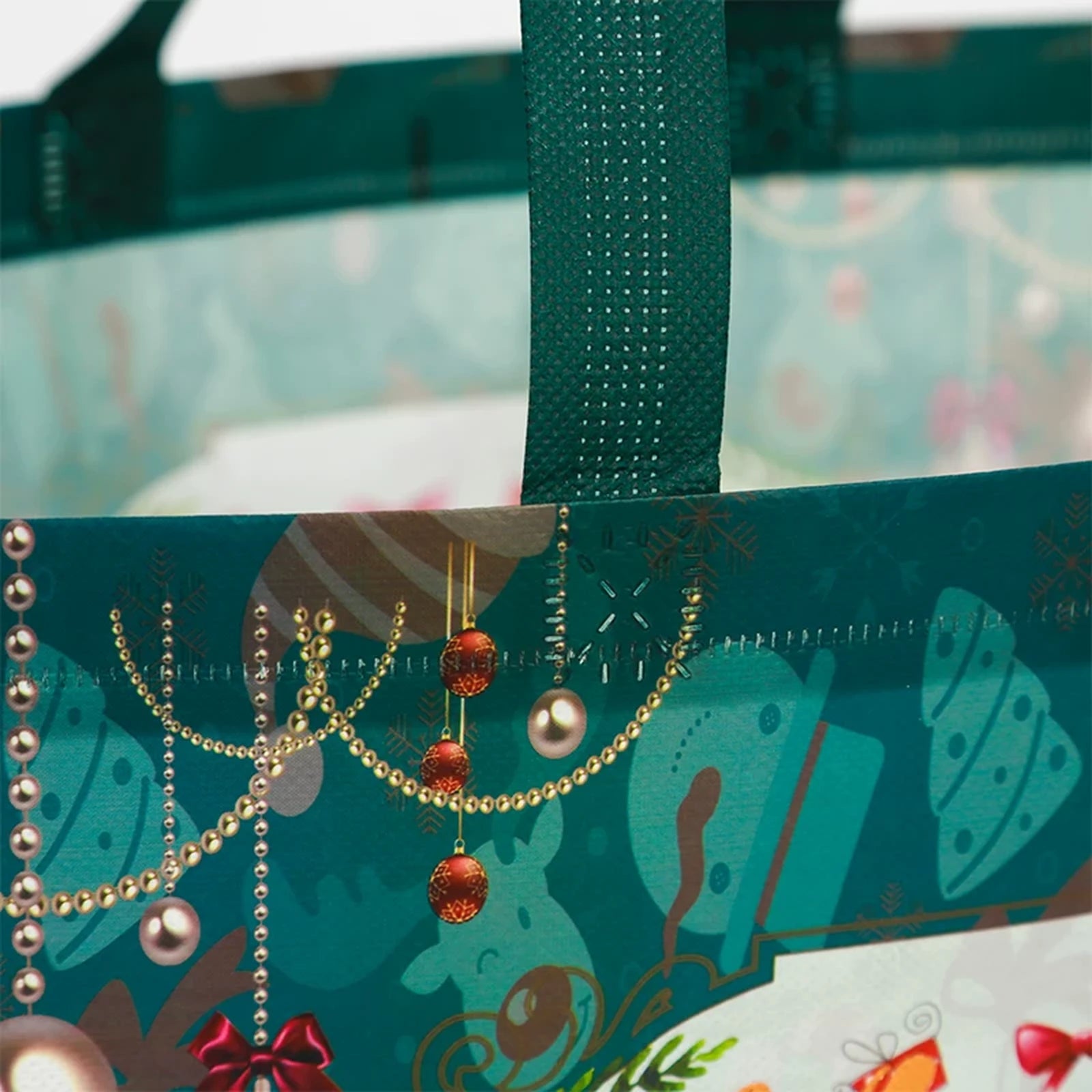 Laminated Non-Woven Christmas Shopping Gift Bags – product view