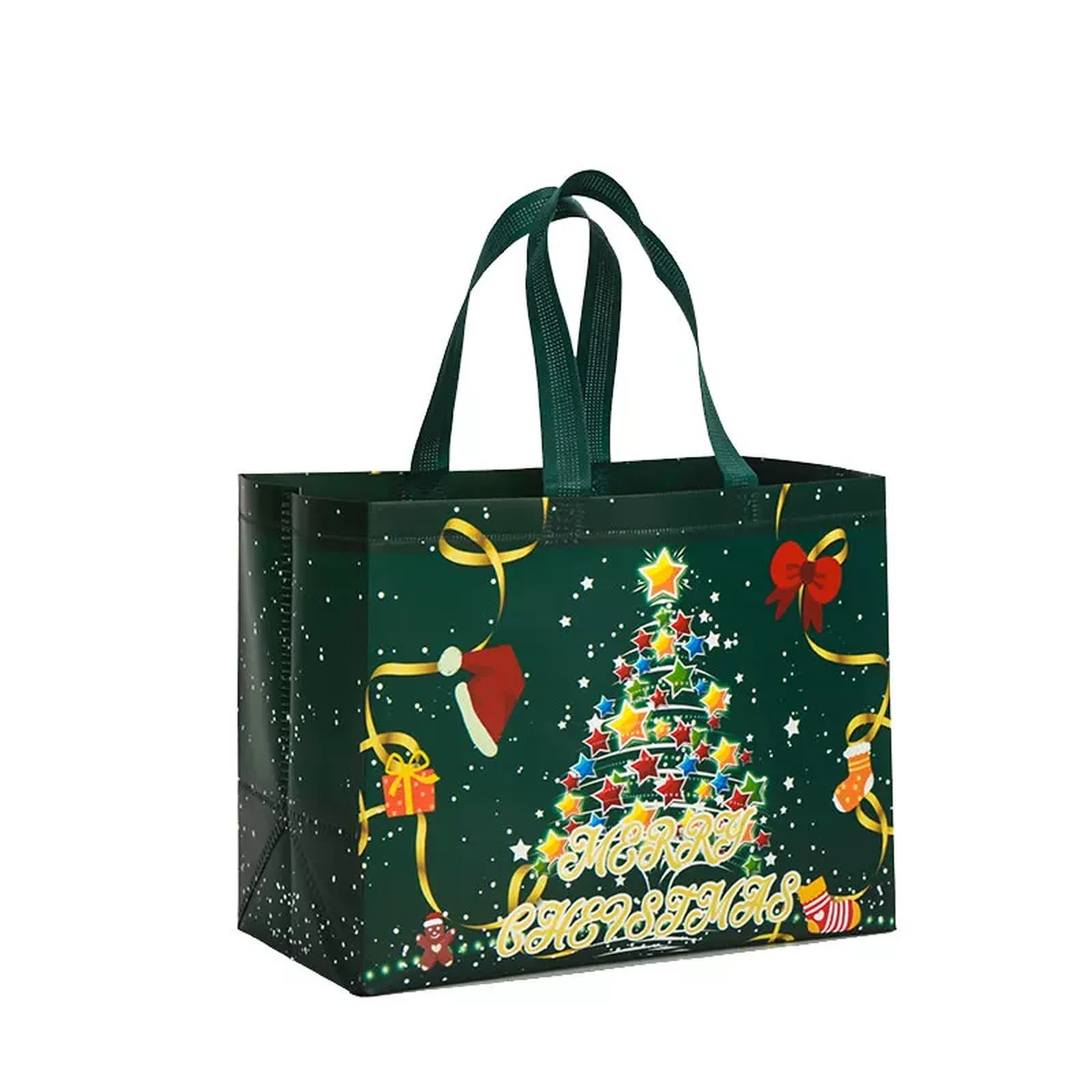 Laminated Non-Woven Christmas Shopping Gift Bags – product view