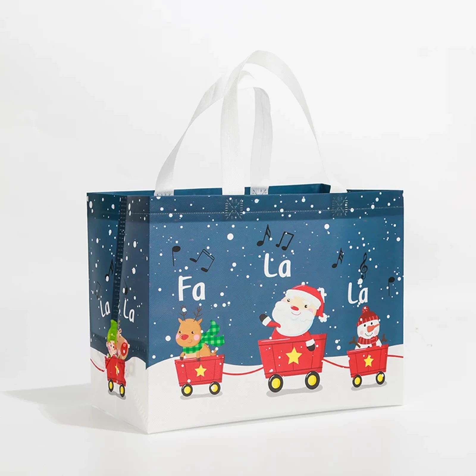 Laminated Non-Woven Christmas Shopping Gift Bags – sample variant
