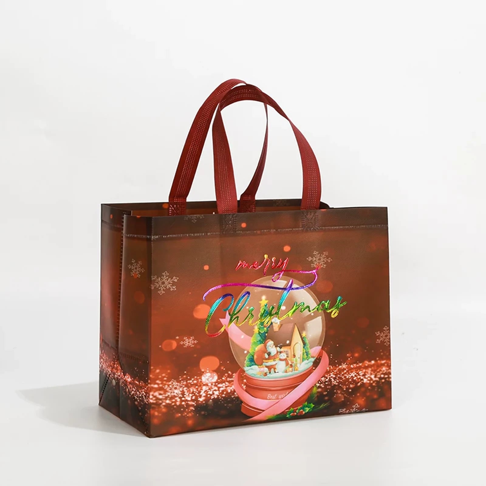 Laminated Non-Woven Christmas Shopping Gift Bags – sample variant